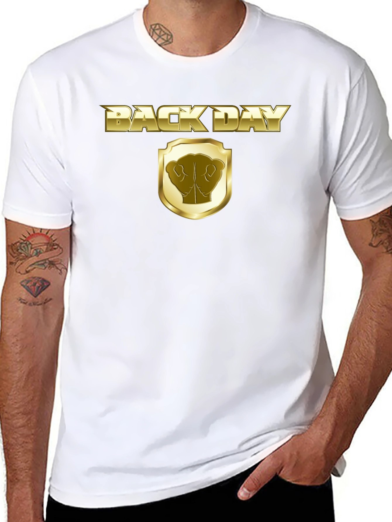 Back Day Gold Graphic T-Shirt