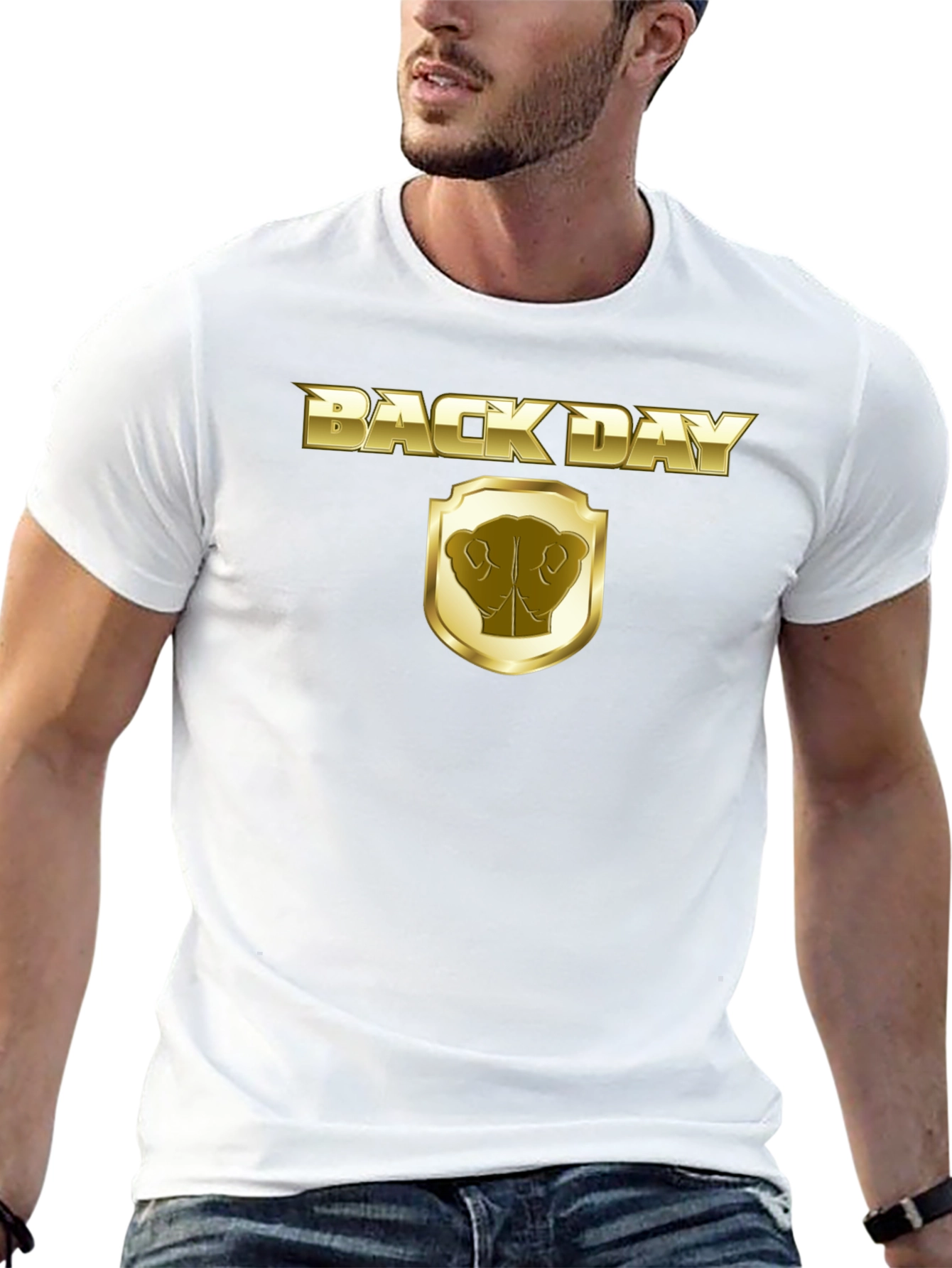 Back Day Gold Graphic T-Shirt