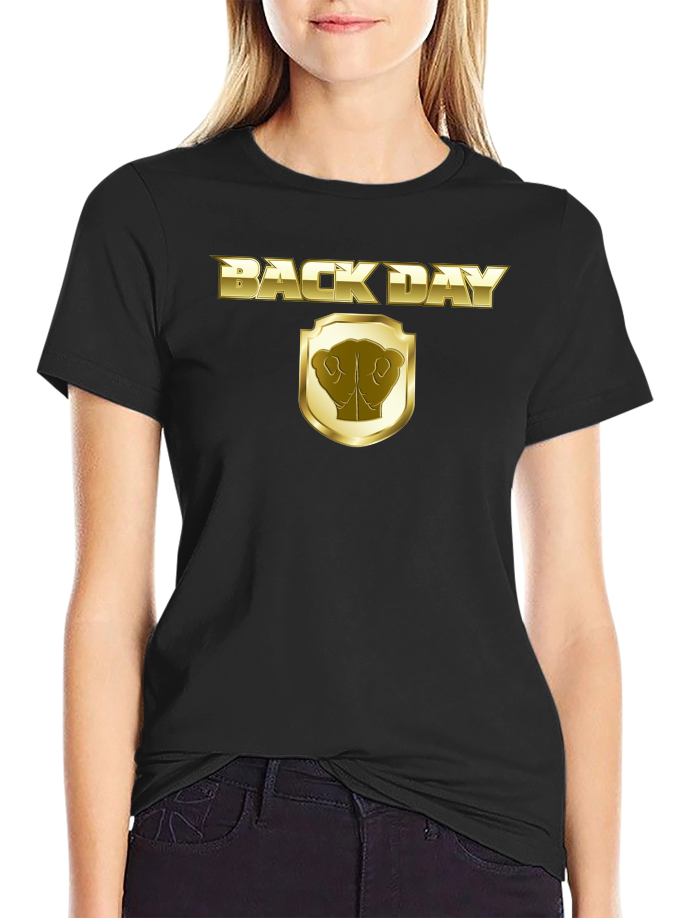 Back Day Gold Graphic T-Shirt