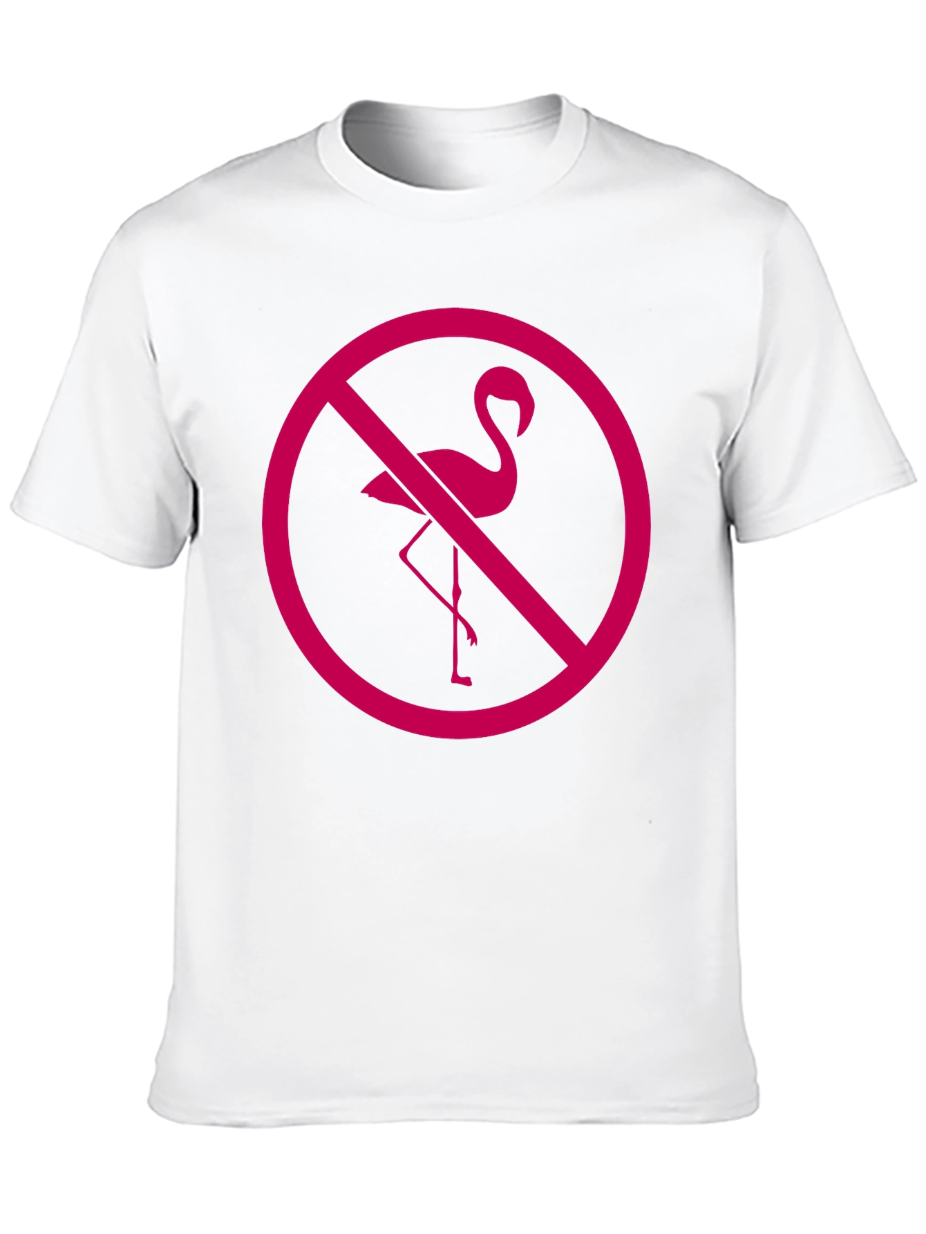 No Flamingos Allowed Black T-Shirt