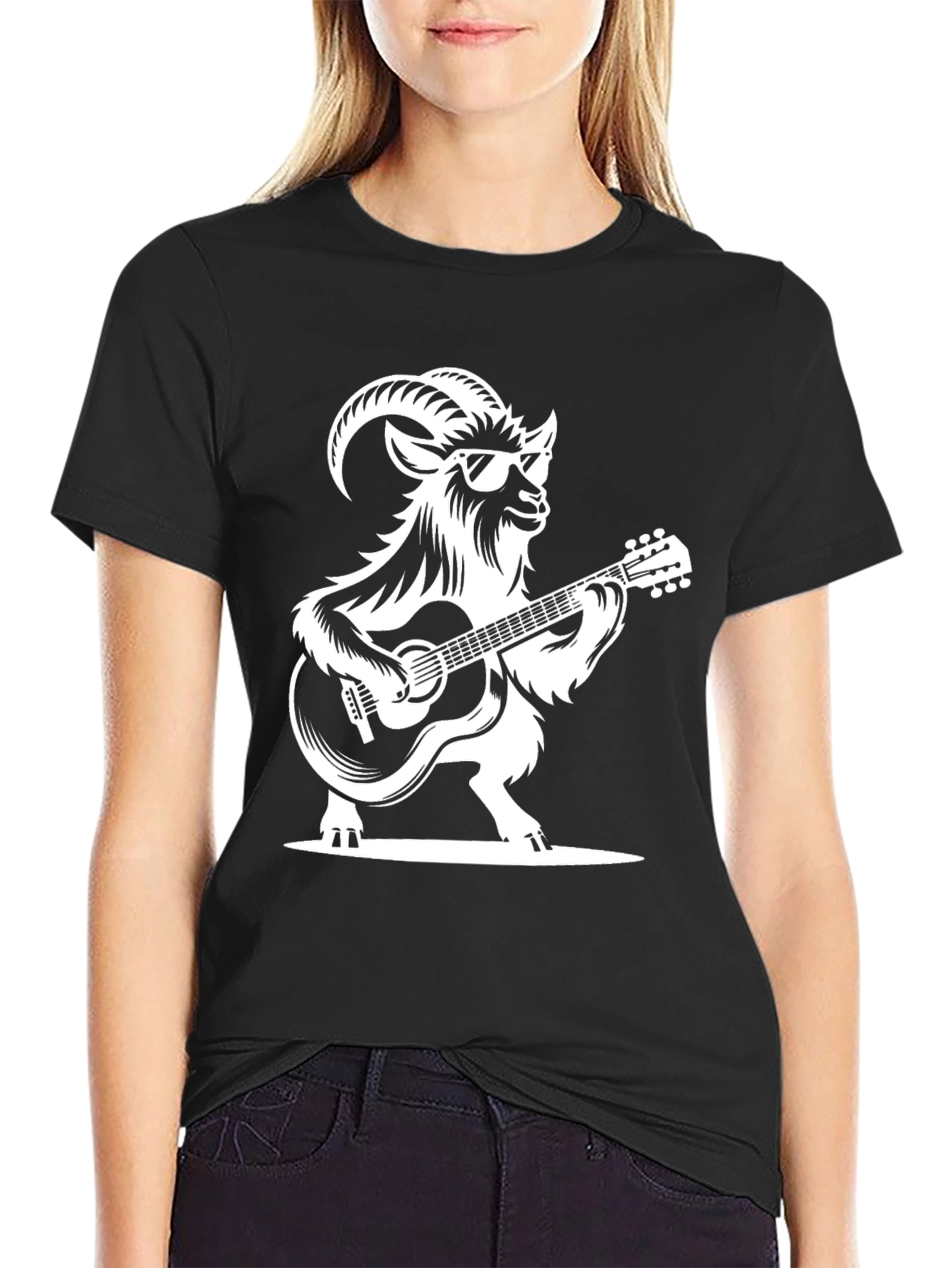 Goat Guitarist Black T-Shirt