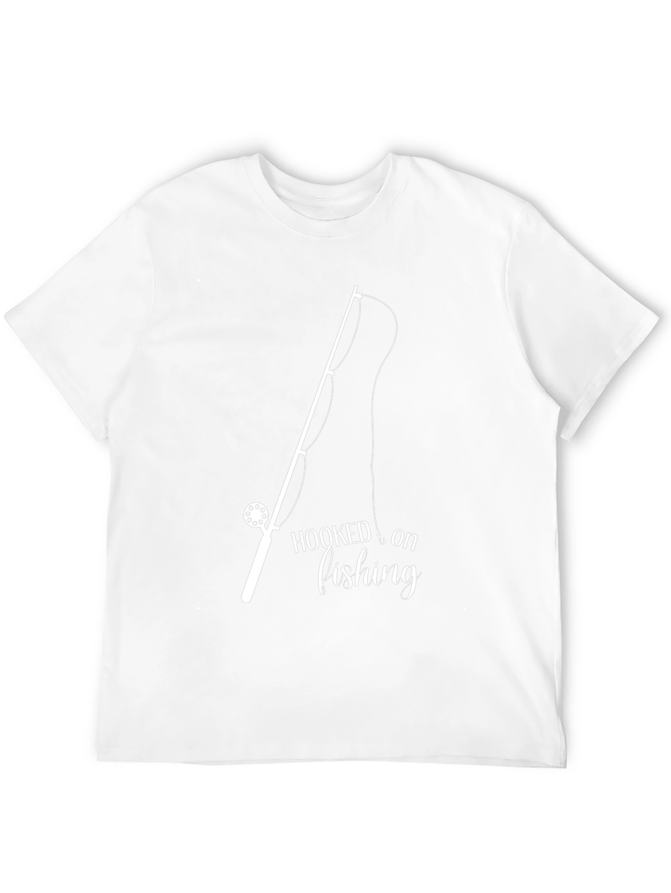 Hooked on Fishing Black T-Shirt