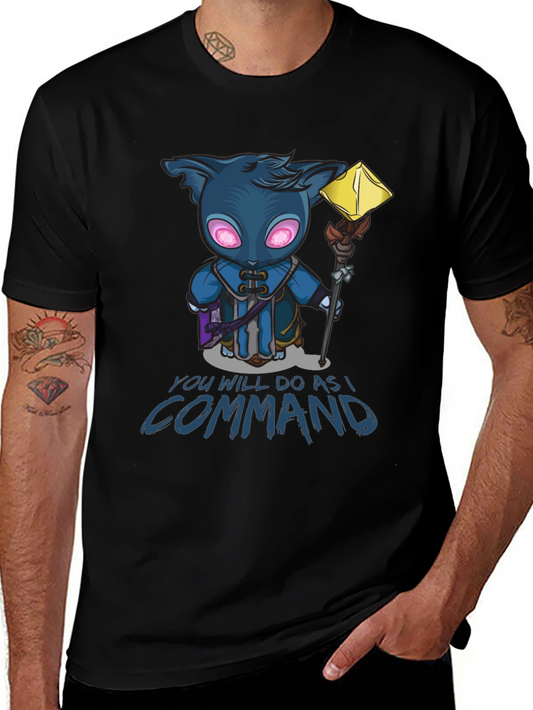Cartoon Mage T-Shirt - You Will Do As I Command
