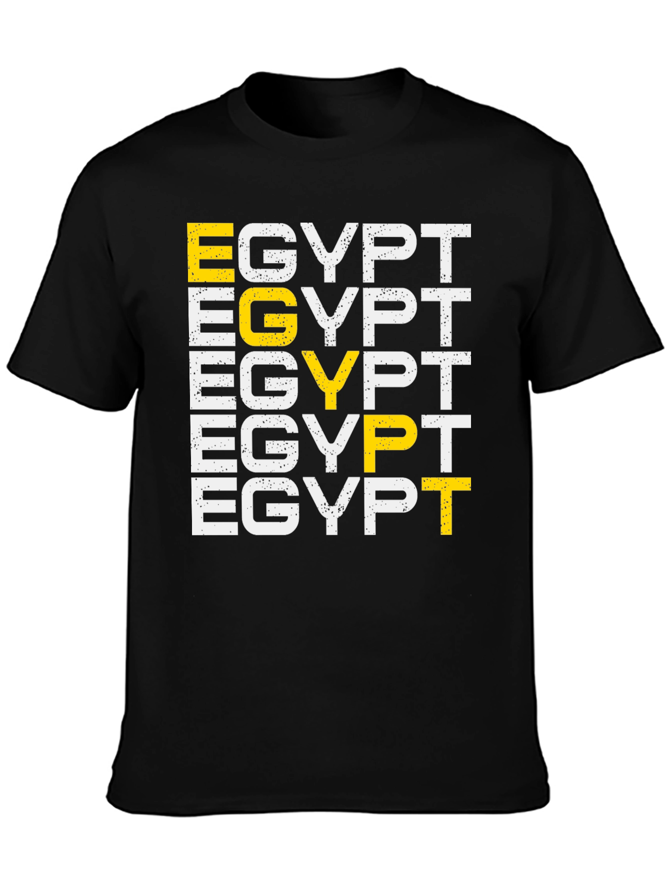 Egypt T-Shirt Graphic Print Black Tee