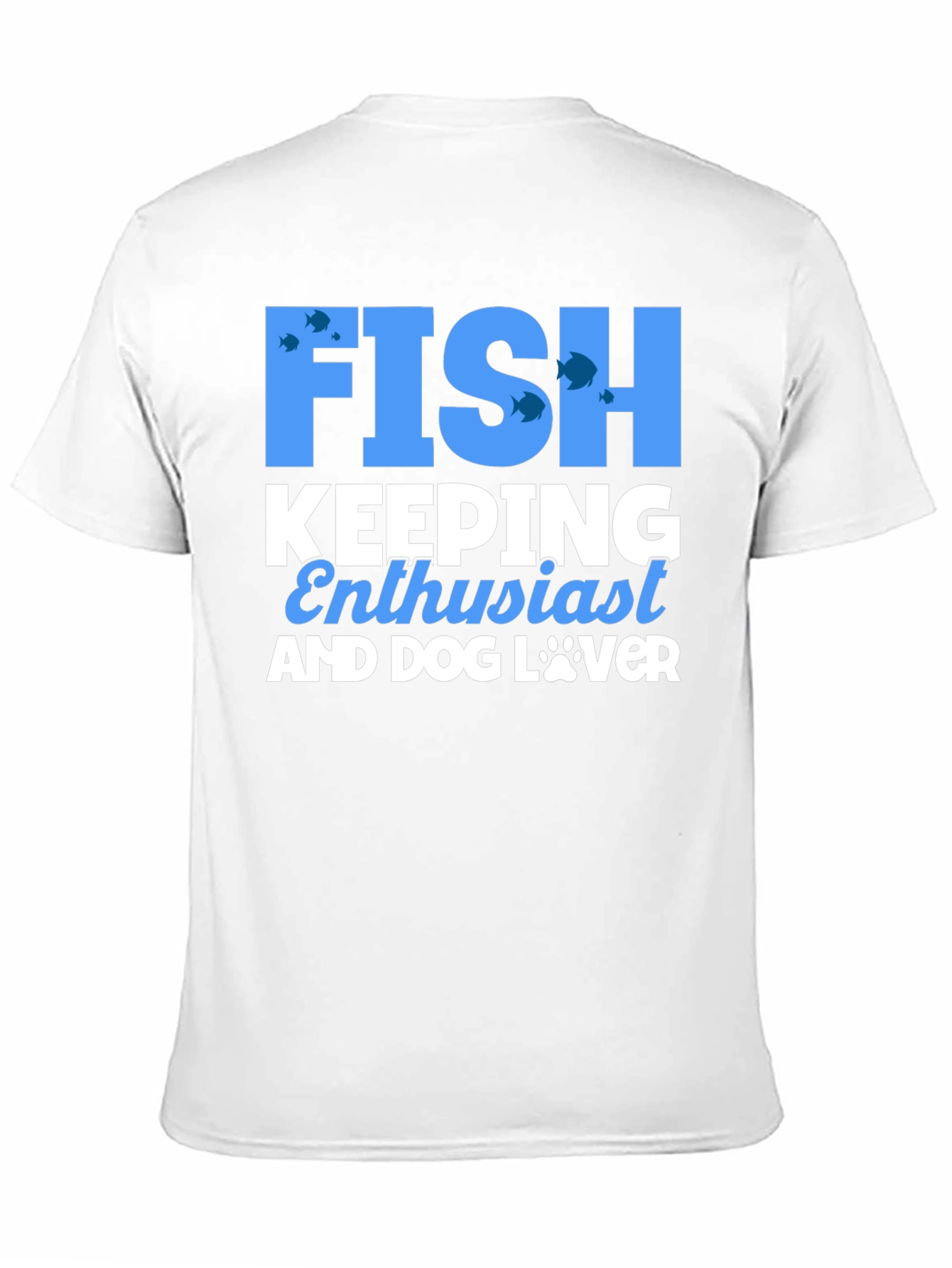 Fish Keeping Enthusiast & Dog Lover Black T-Shirt