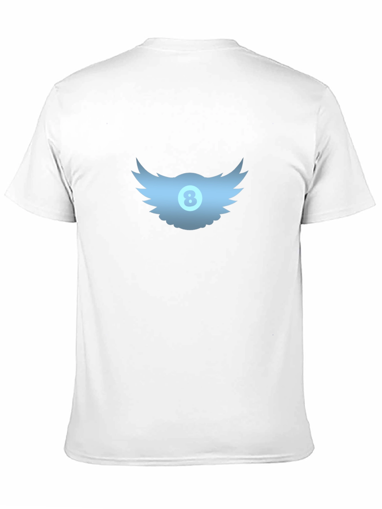 Winged 8-Ball Graphic Tee - Black