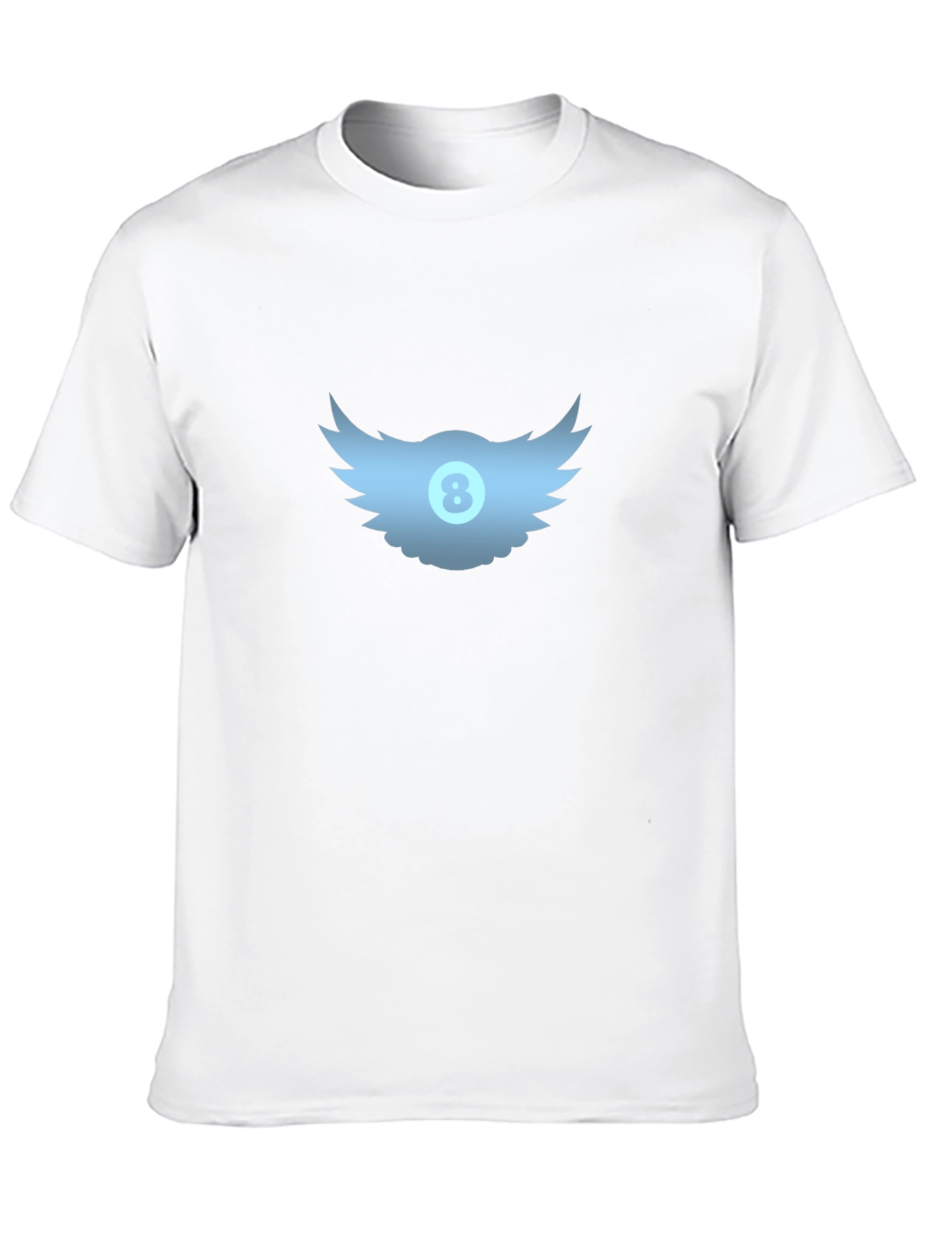 Winged 8-Ball Graphic Tee - Black