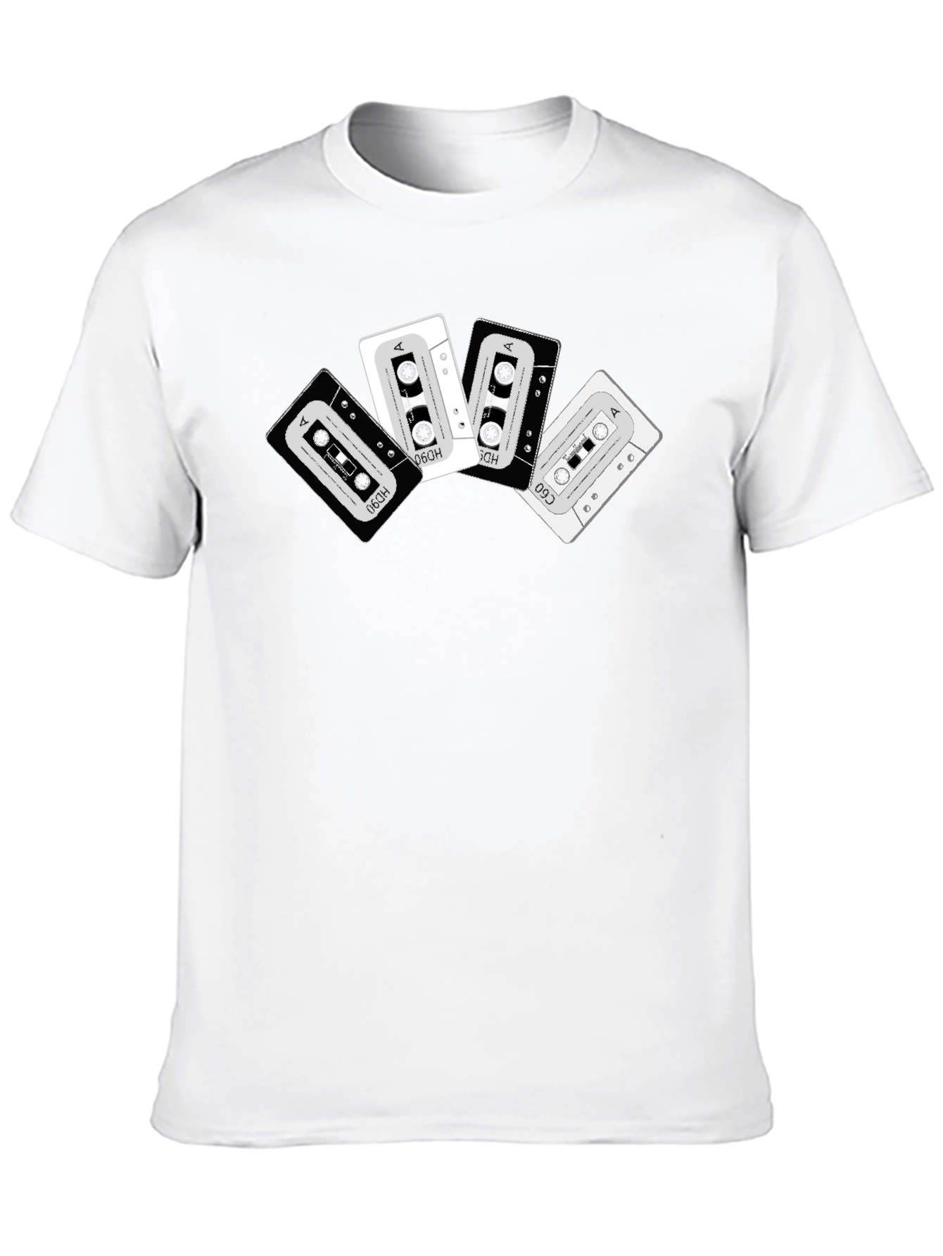 Retro Cassette Tape Graphic T-Shirt