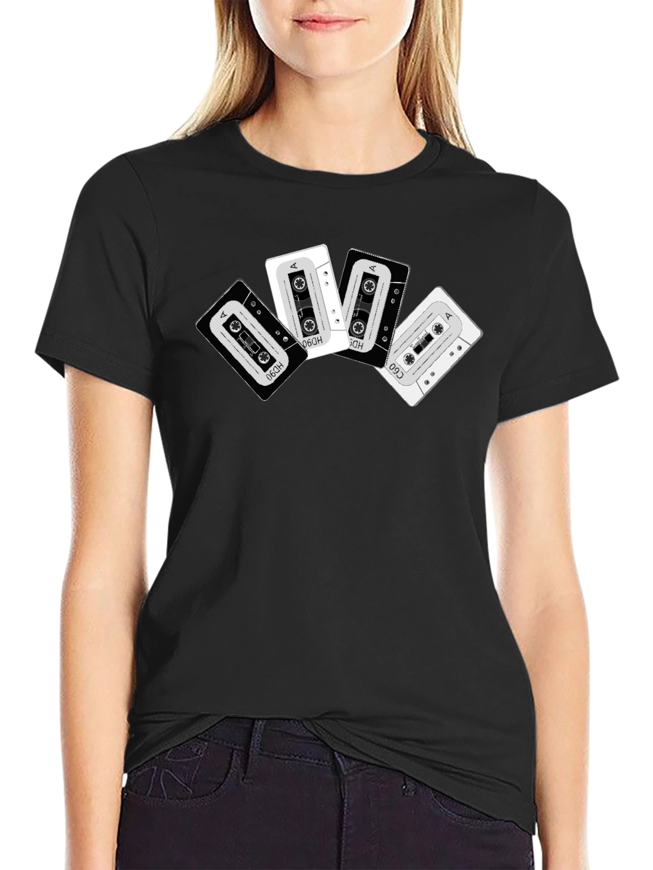 Retro Cassette Tape Graphic T-Shirt