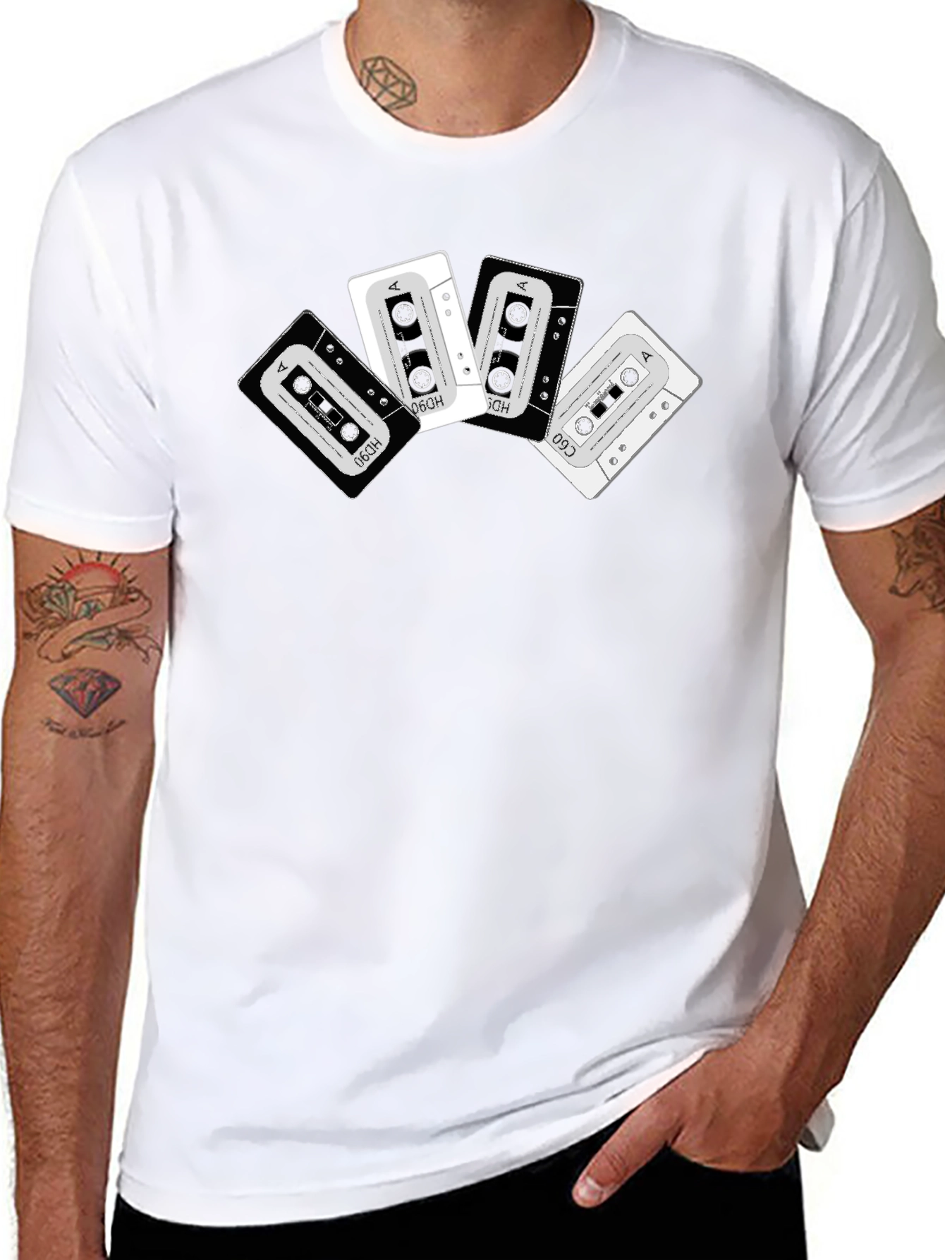 Retro Cassette Tape Graphic T-Shirt