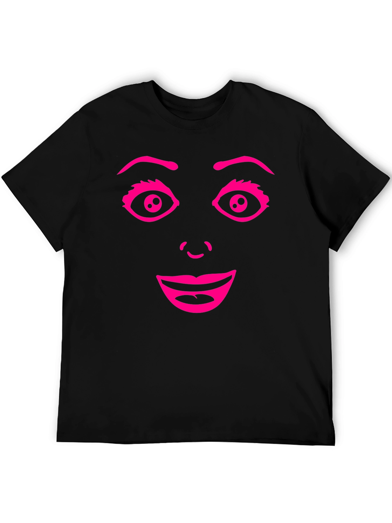Funny Face Graphic Tee - Black