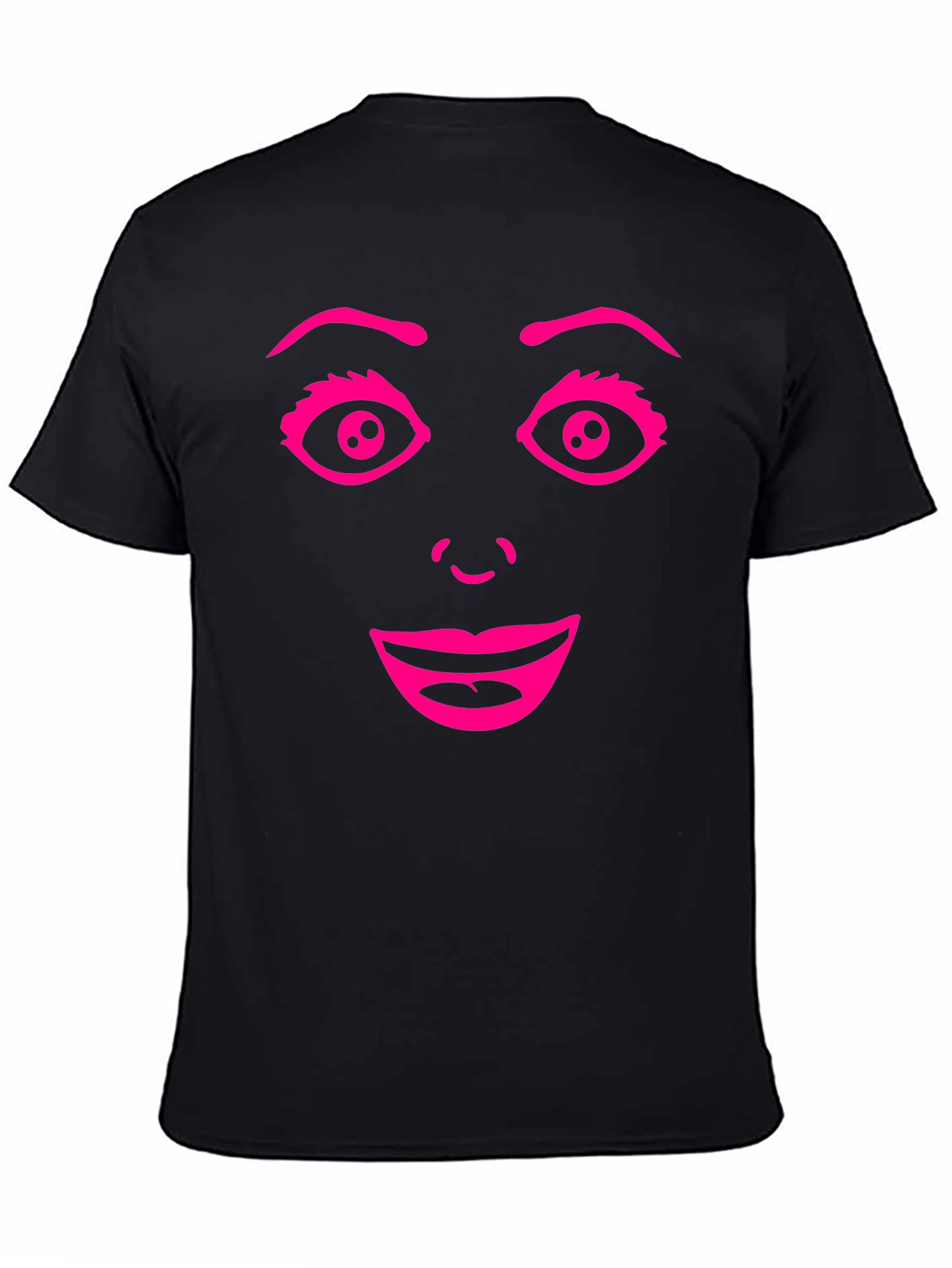 Funny Face Graphic Tee - Black