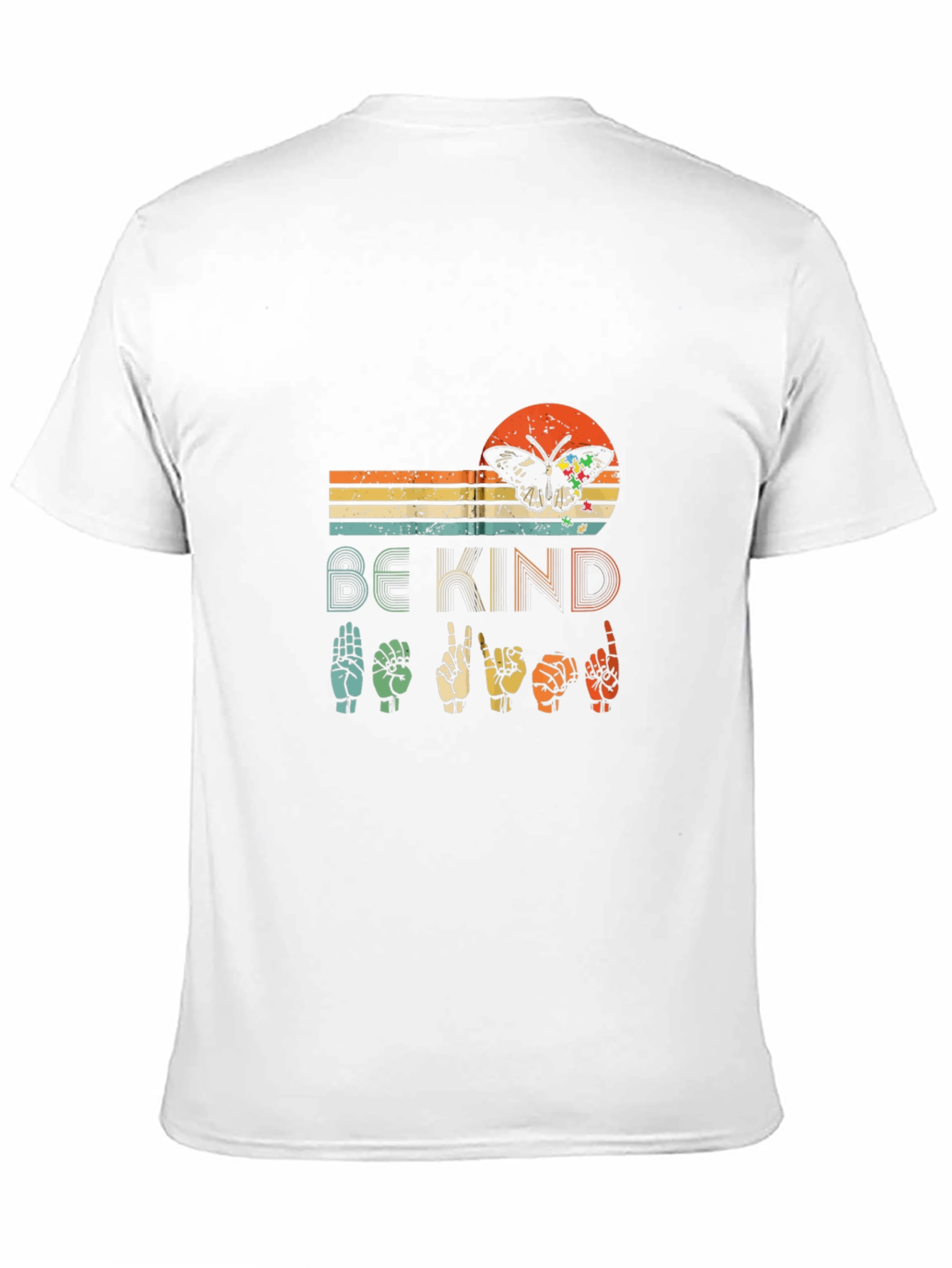 Be Kind Butterfly ASL Graphic T-Shirt