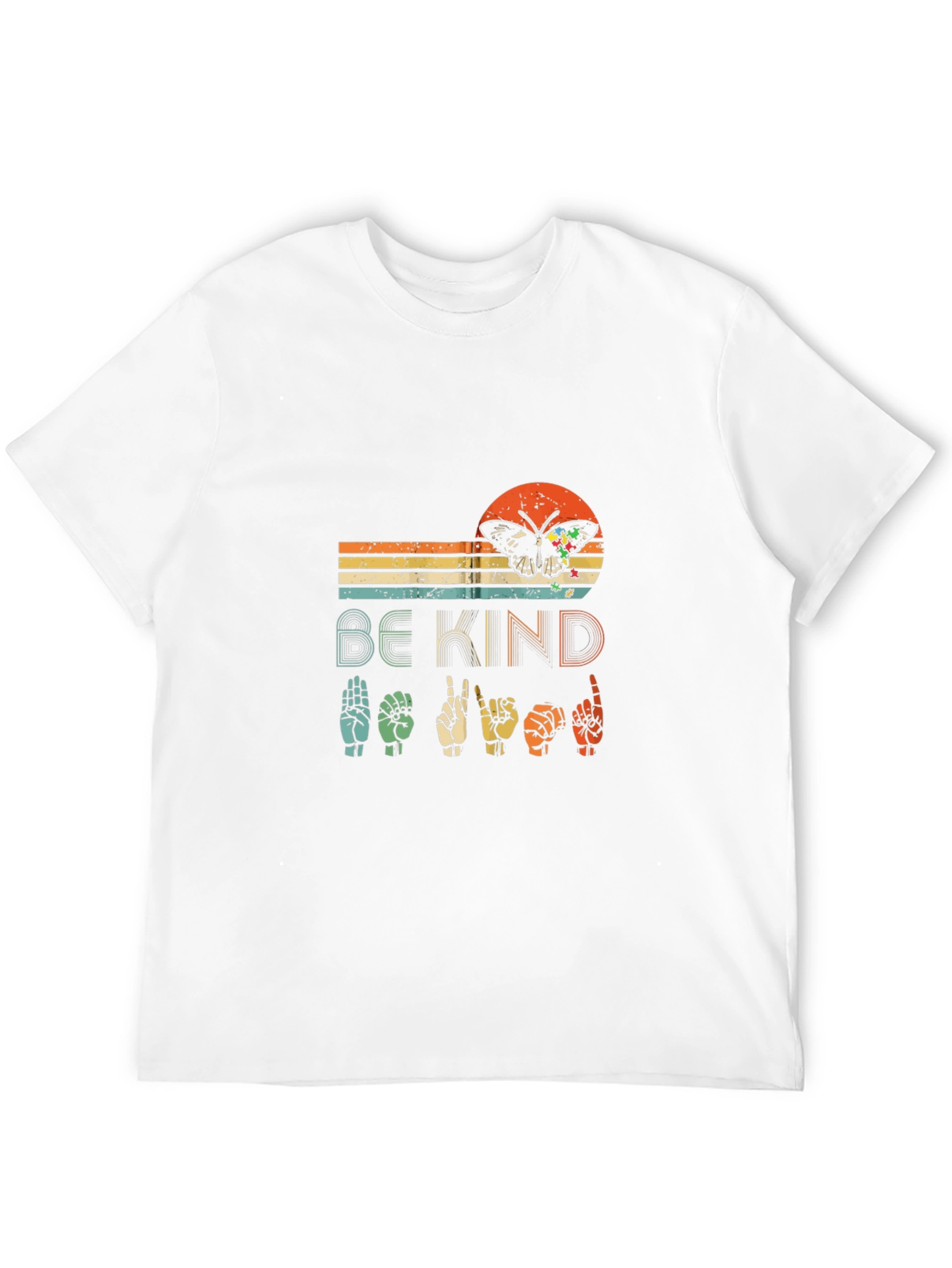 Be Kind Butterfly ASL Graphic T-Shirt