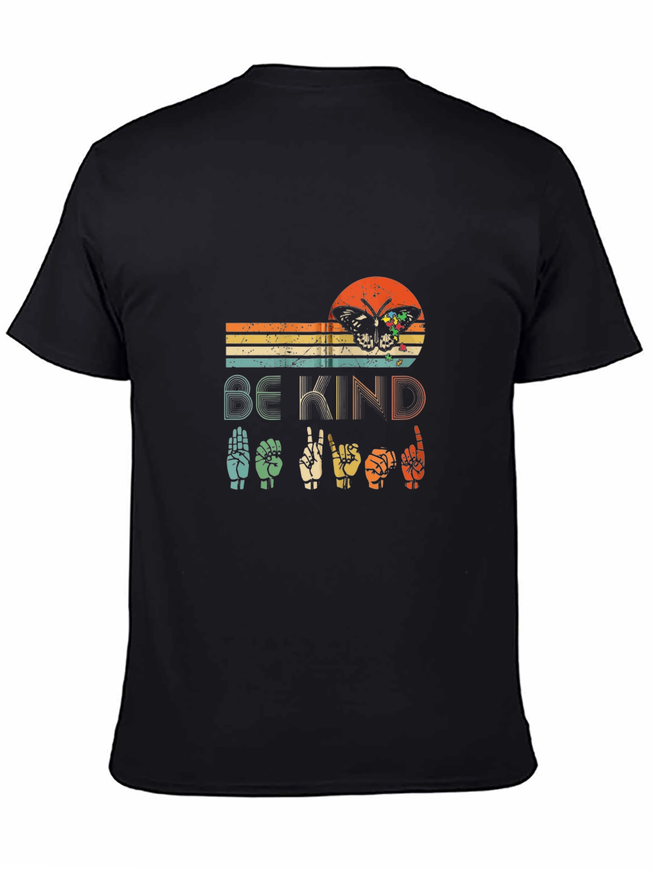 Be Kind Butterfly ASL Graphic T-Shirt