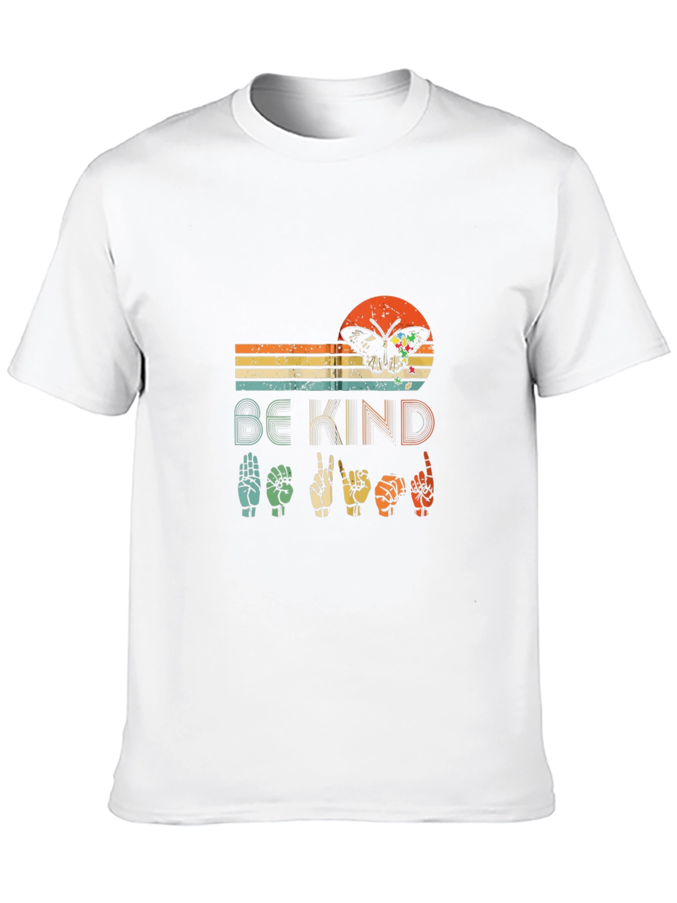 Be Kind Butterfly ASL Graphic T-Shirt