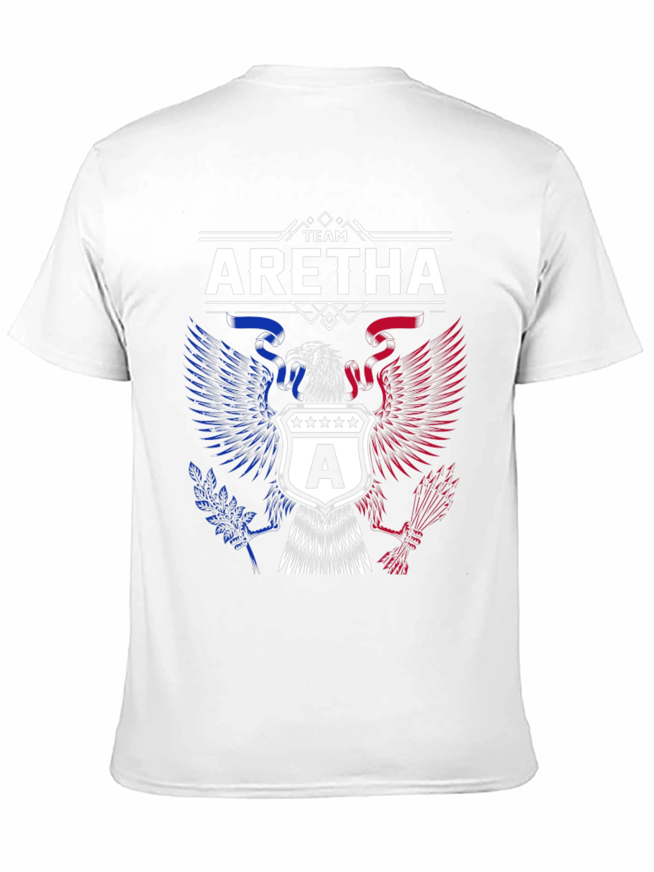 Team Aretha Graphic Tee - Patriotic Eagle Design