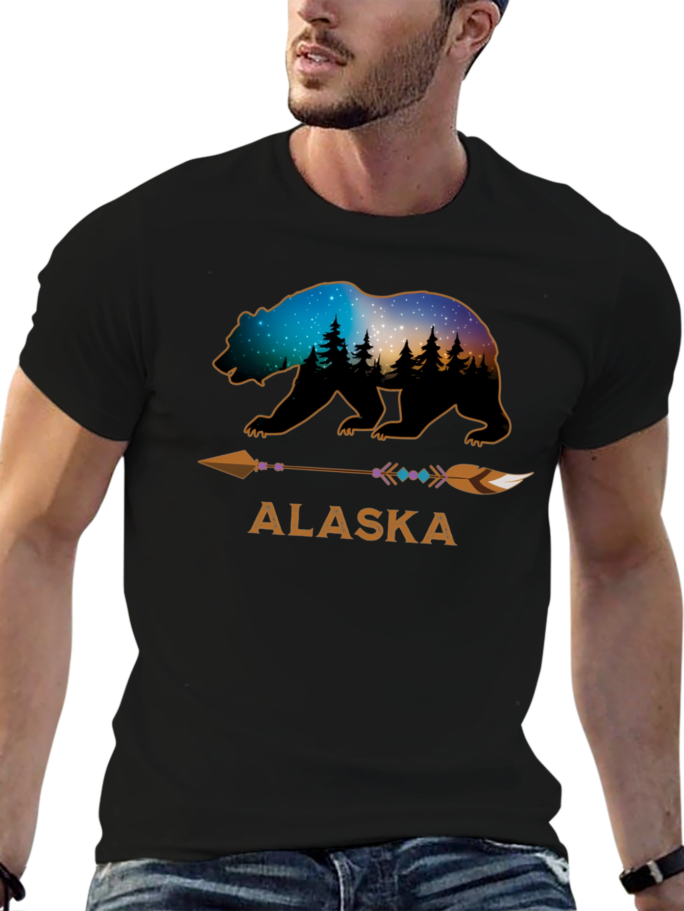 Alaska Bear Graphic T-Shirt