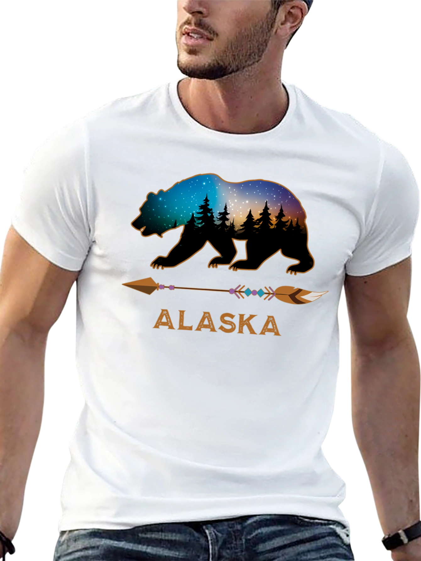 Alaska Bear Graphic T-Shirt
