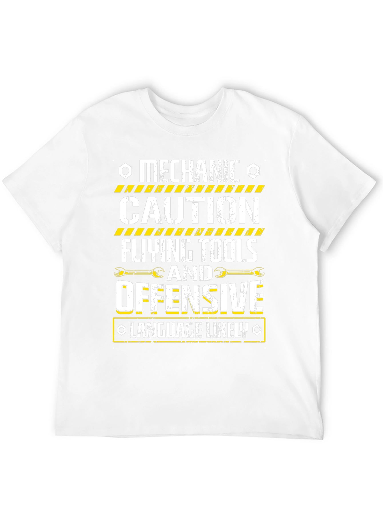 Mechanic Caution T-Shirt Funny Offensive Language