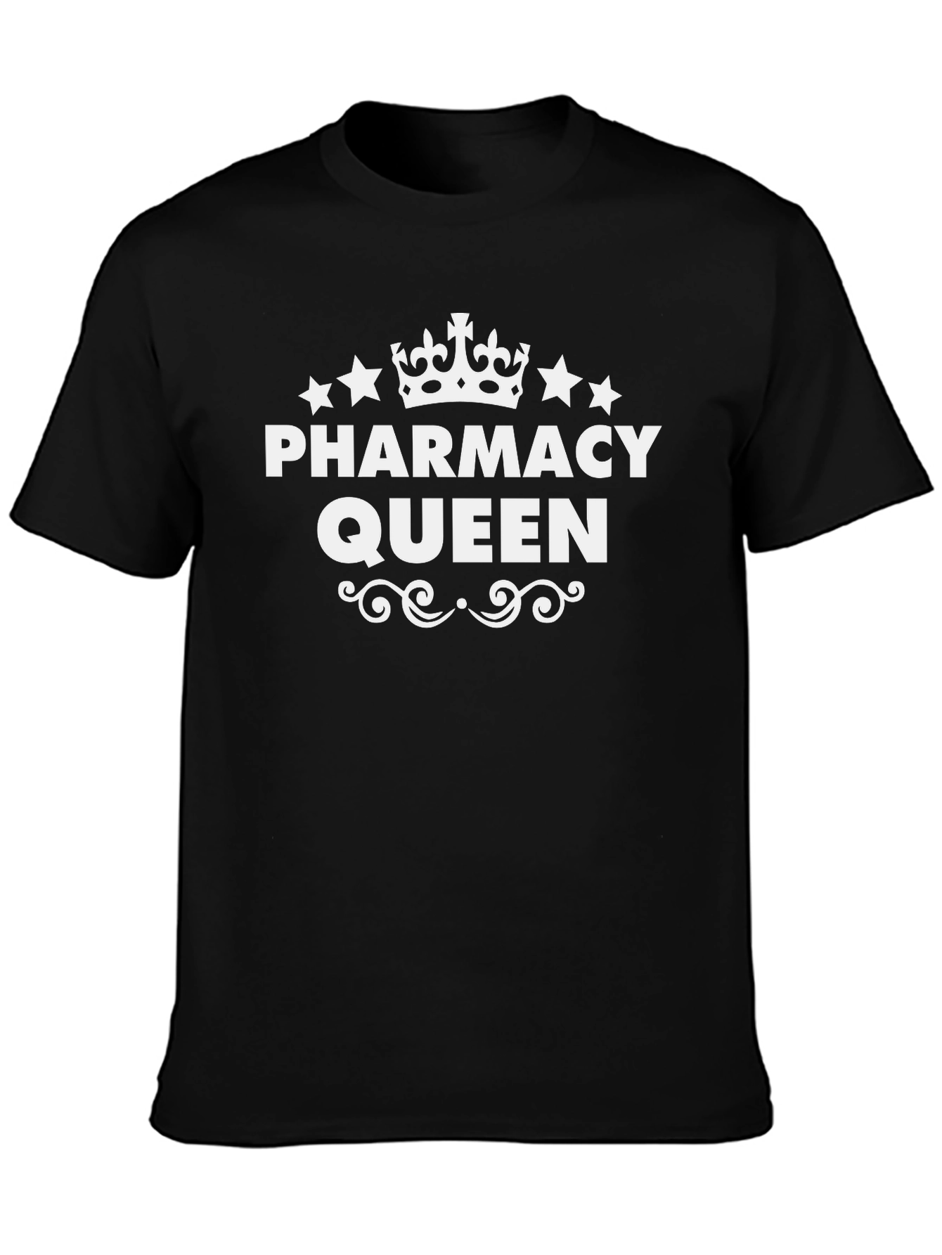 Pharmacy Queen Black Graphic T-Shirt