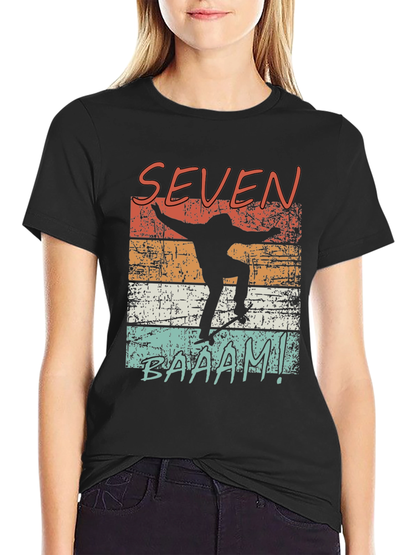 Seven Baaam! Skateboard T-Shirt