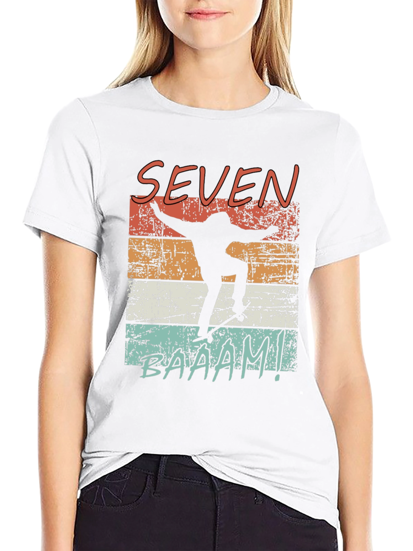 Seven Baaam! Skateboard T-Shirt