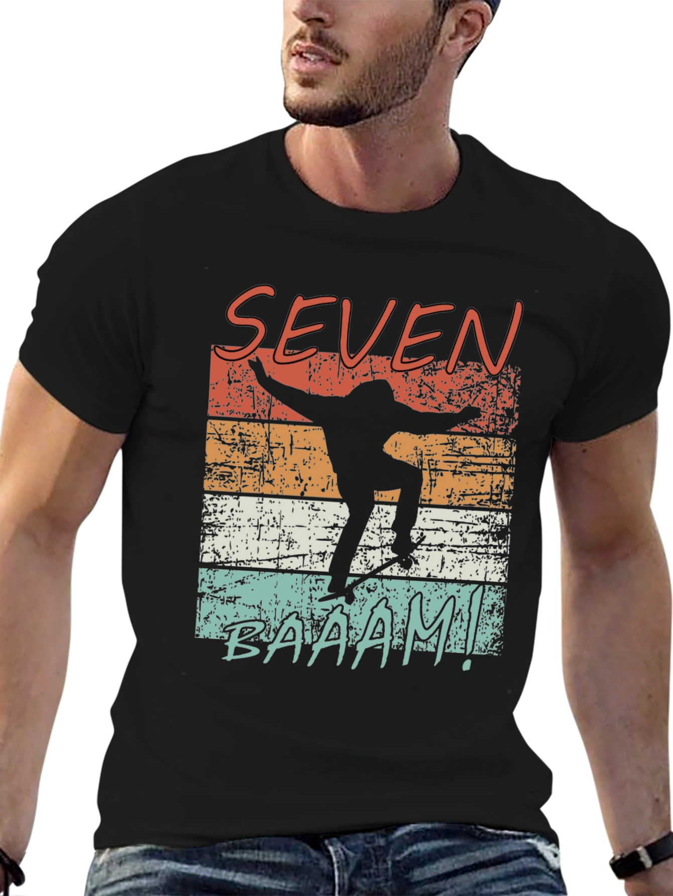 Seven Baaam! Skateboard T-Shirt