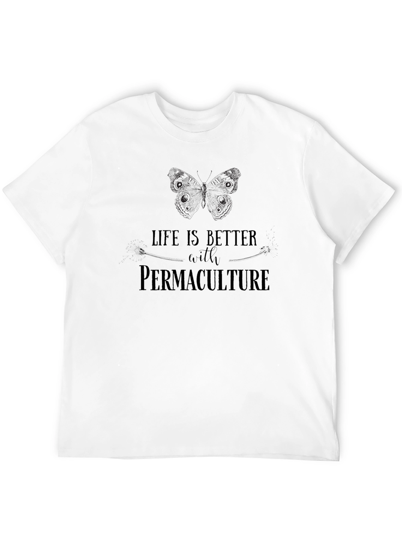 Permaculture Life T-Shirt - Black Graphic Tee