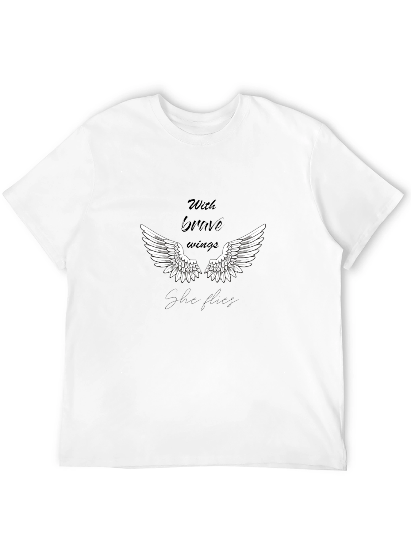 Brave Wings Graphic T-Shirt - Black