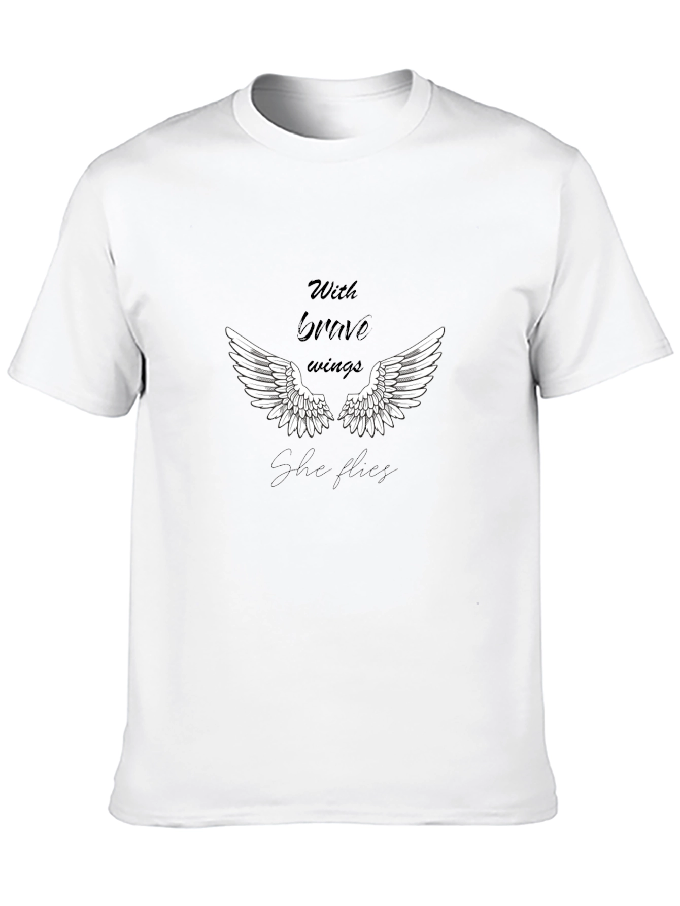 Brave Wings Graphic T-Shirt - Black