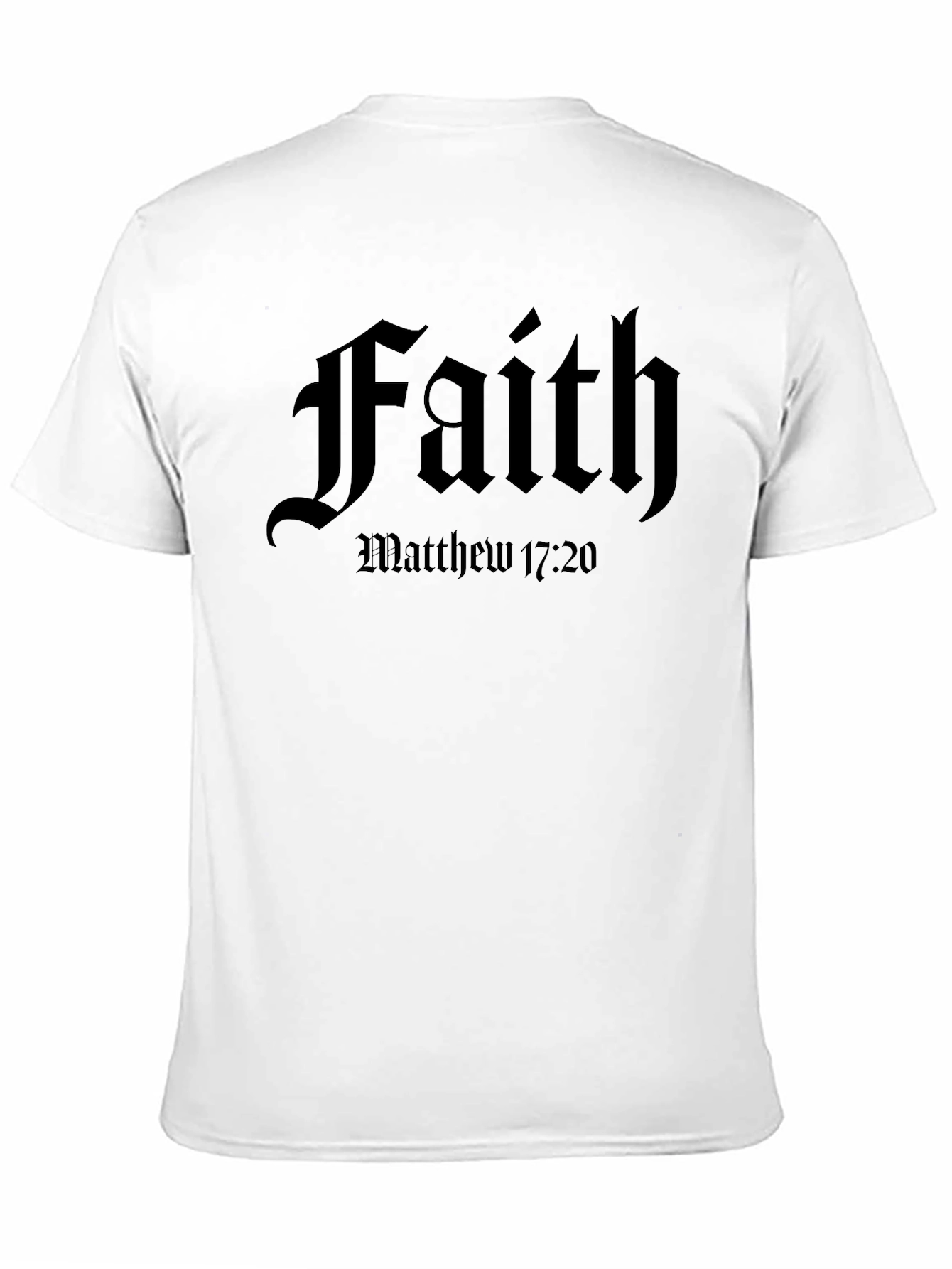 Faith Matthew 17:20 Black T-Shirt