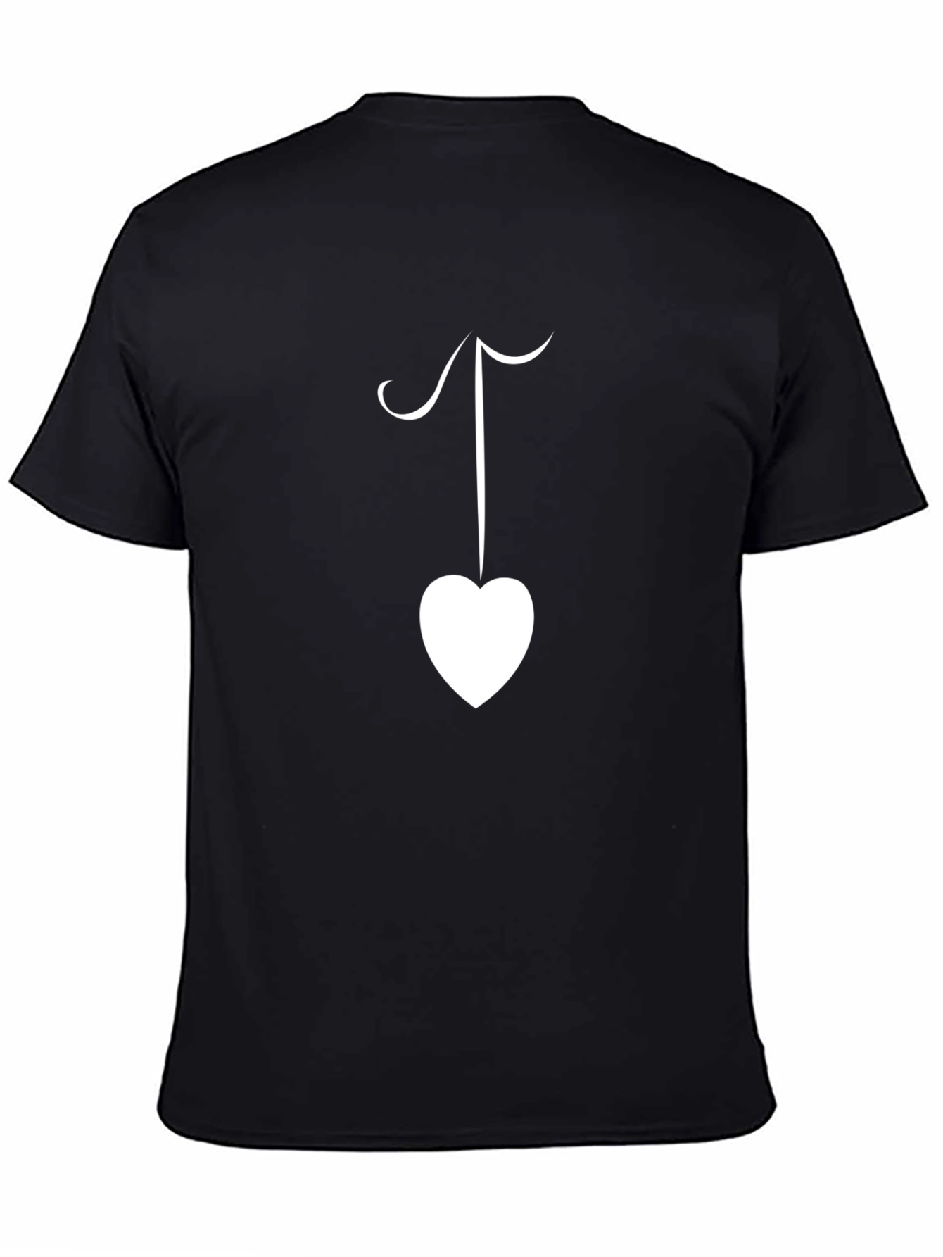 Heart Drop Tee - Black Graphic Print Shirt