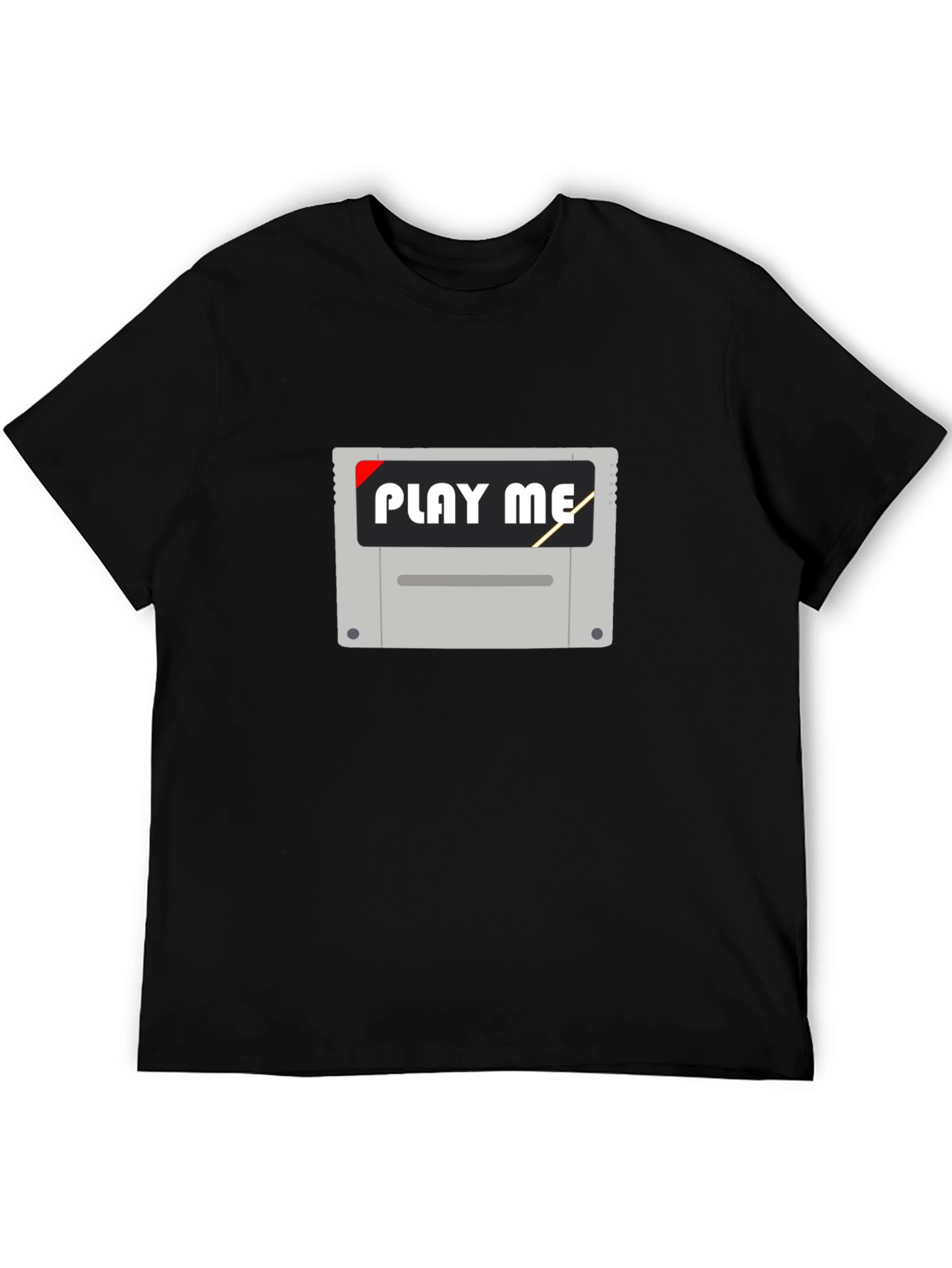 Retro Gamer Tee - Play Me Cartridge Design