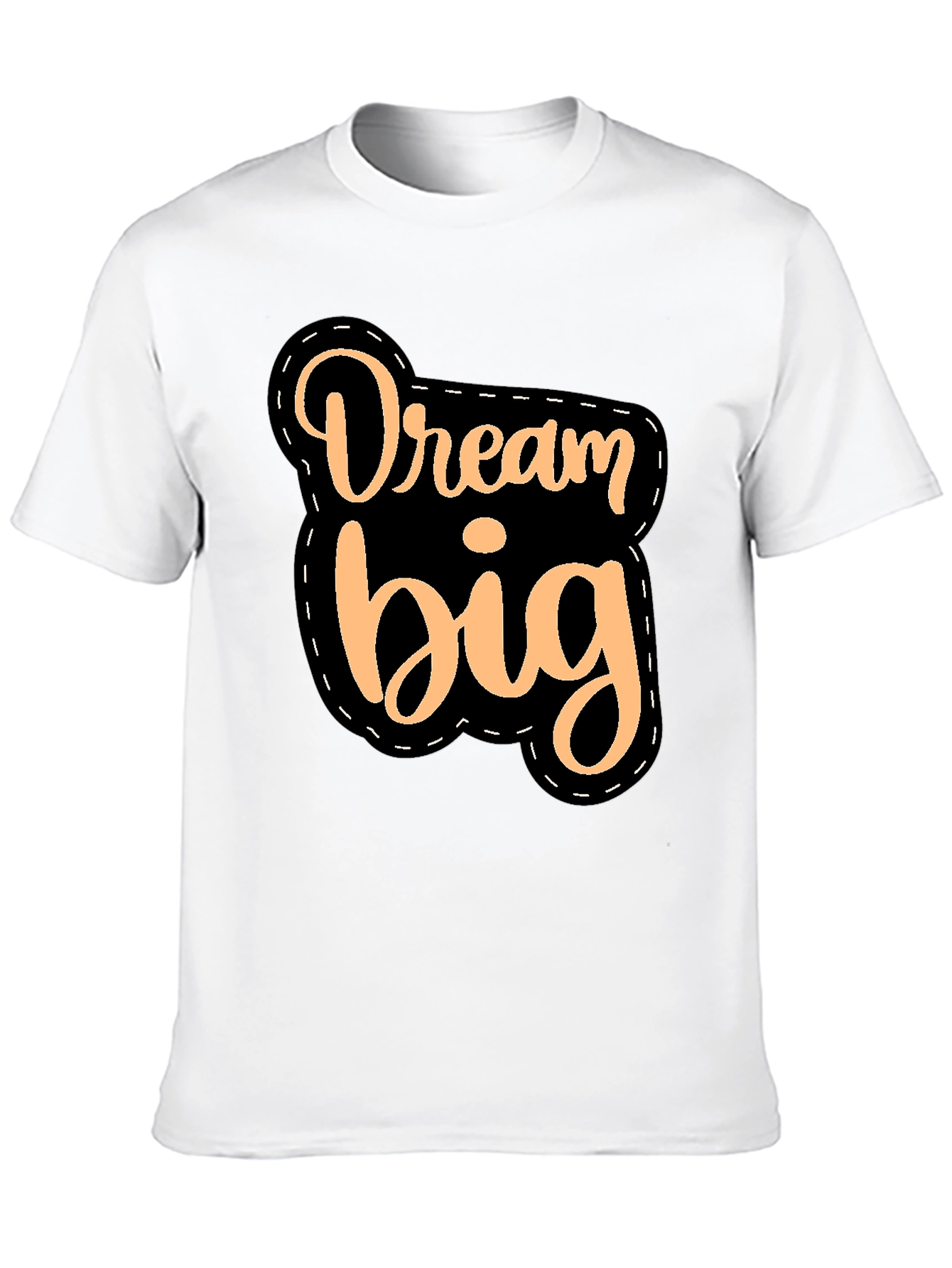 Dream Big Black T-Shirt Motivational Quote