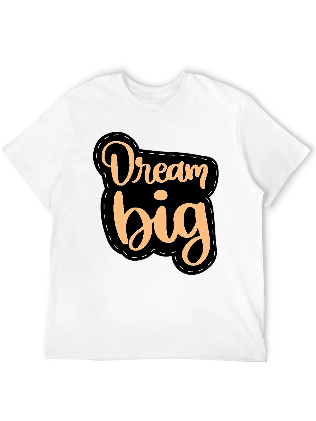Dream Big Black T-Shirt Motivational Quote