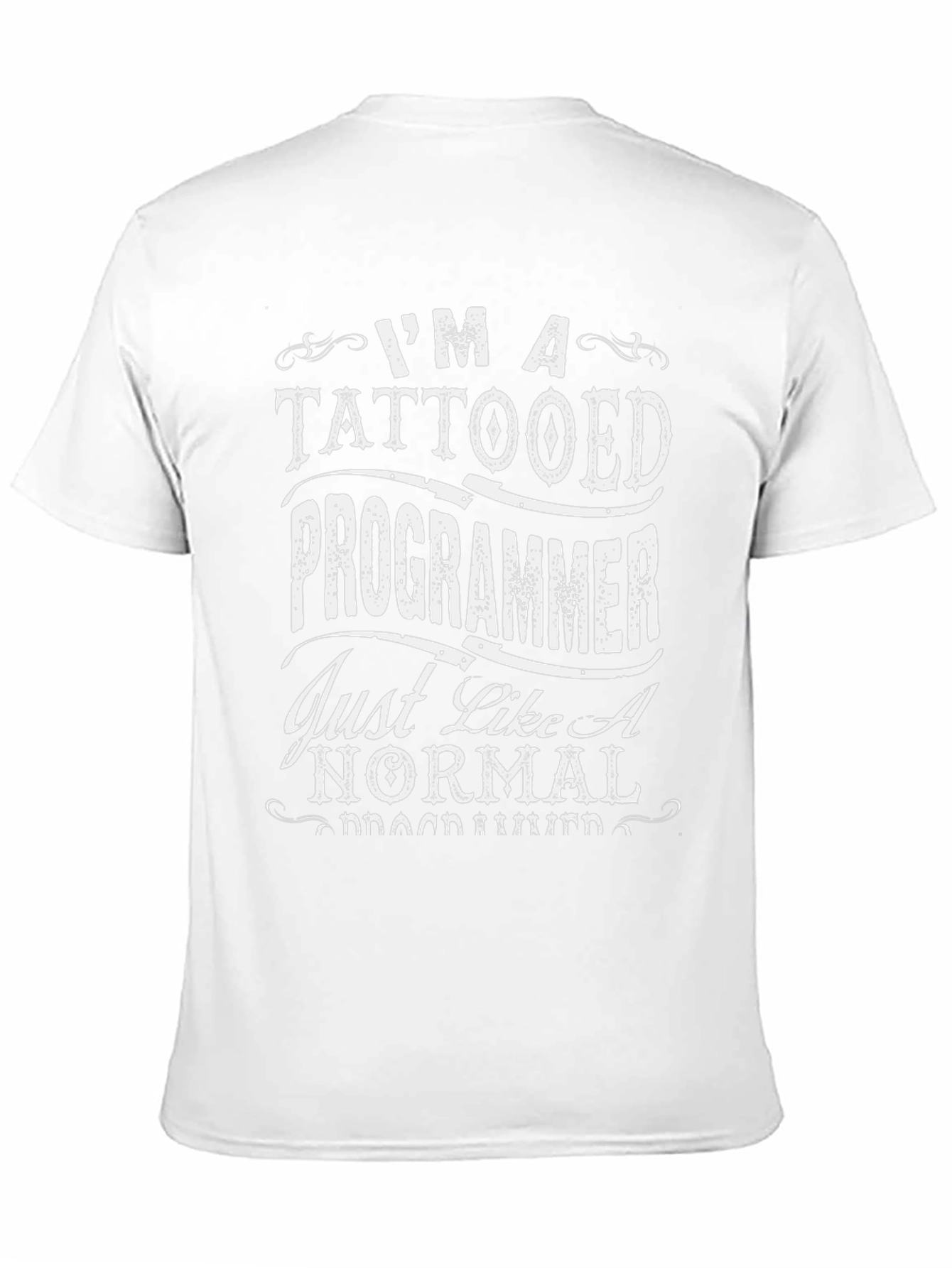Tattooed Programmer Graphic Tee - Funny T-Shirt