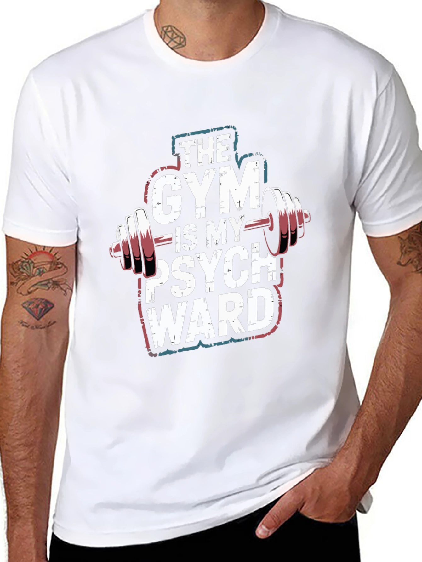 Gym is My Psych Ward Graphic T-Shirt