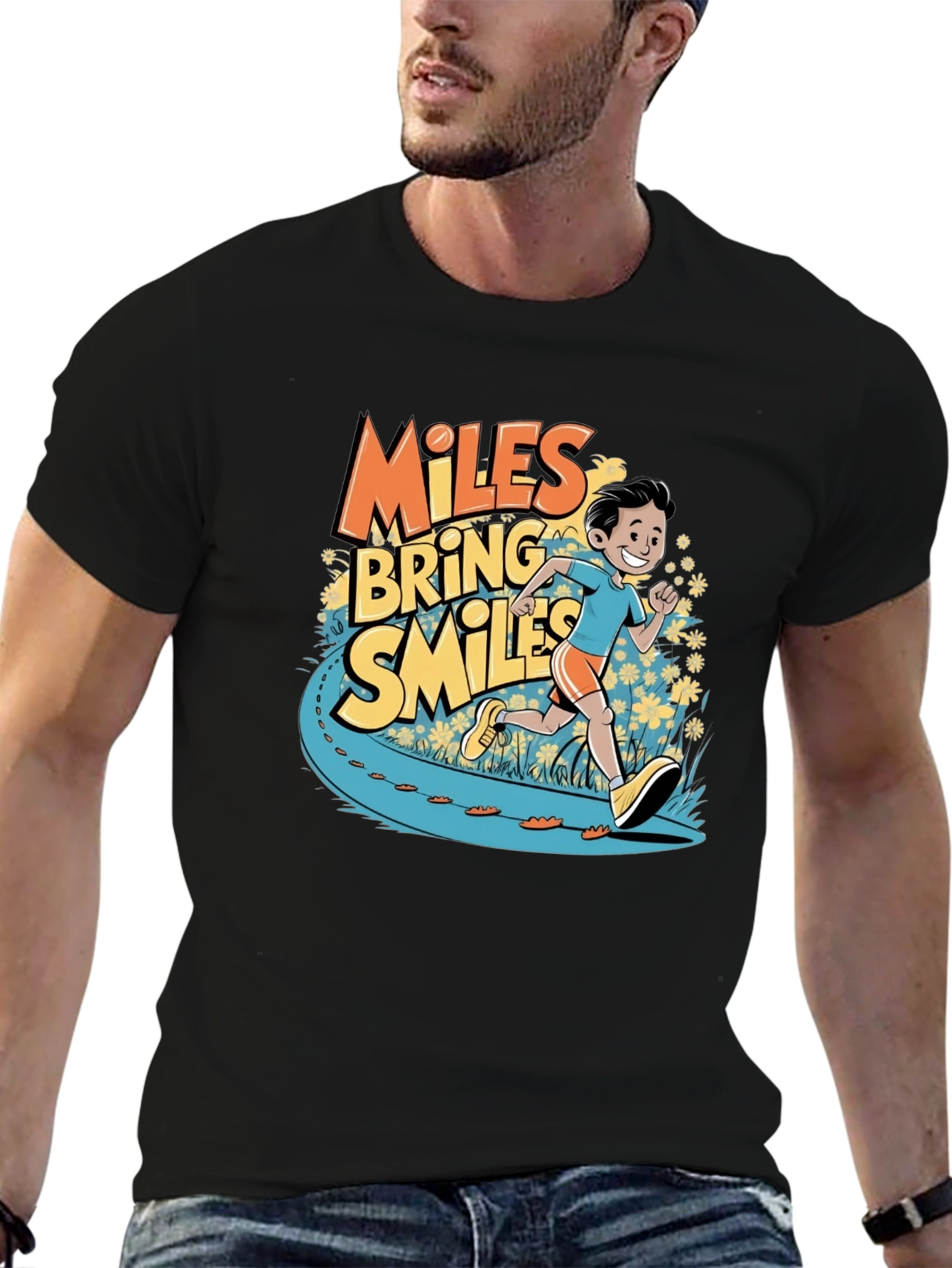 Miles Bring Smiles Graphic T-Shirt