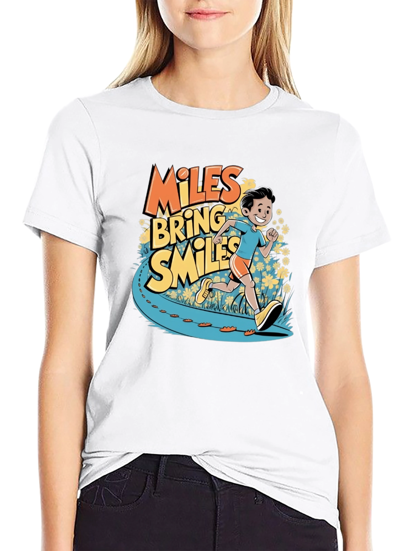 Miles Bring Smiles Graphic T-Shirt