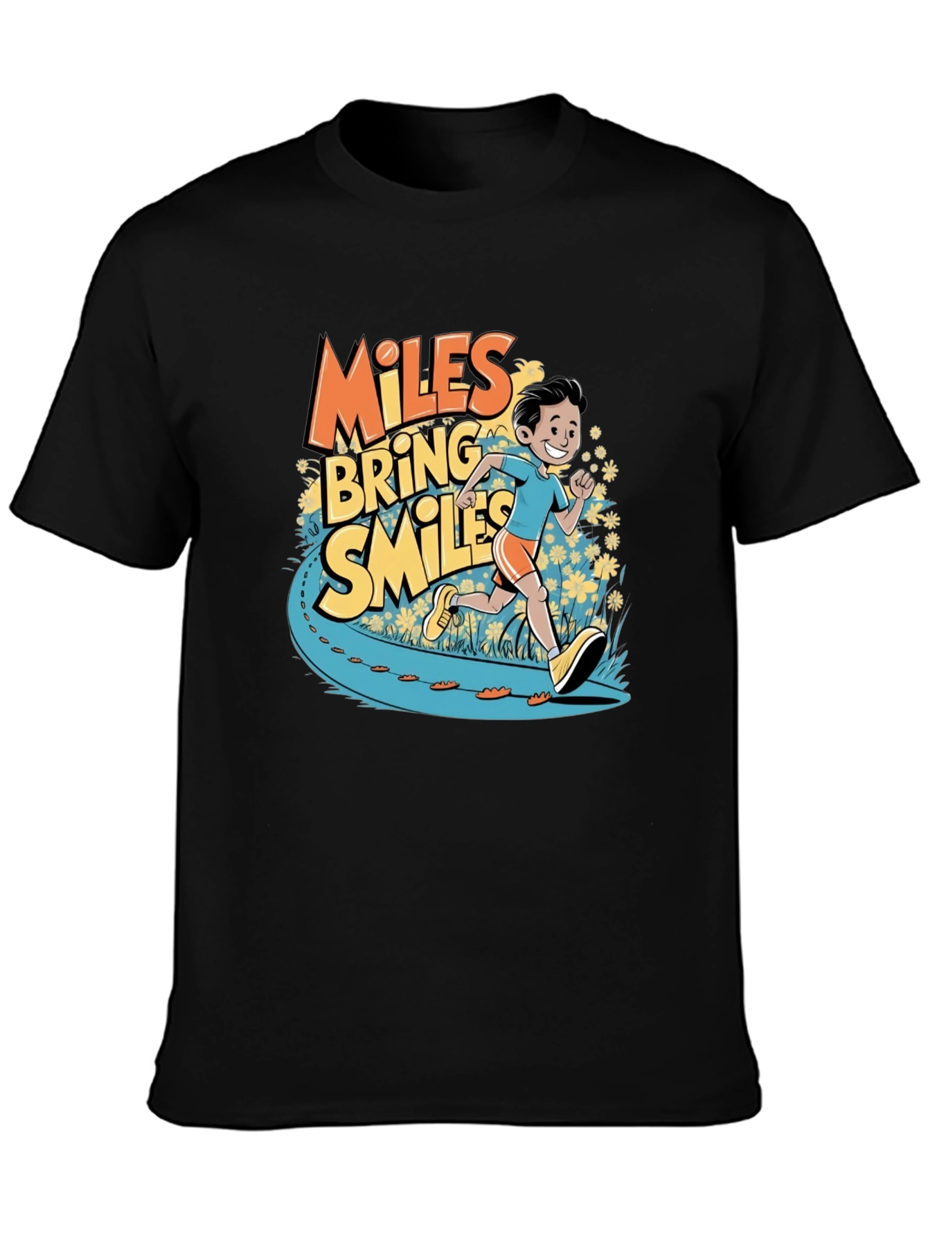 Miles Bring Smiles Graphic T-Shirt