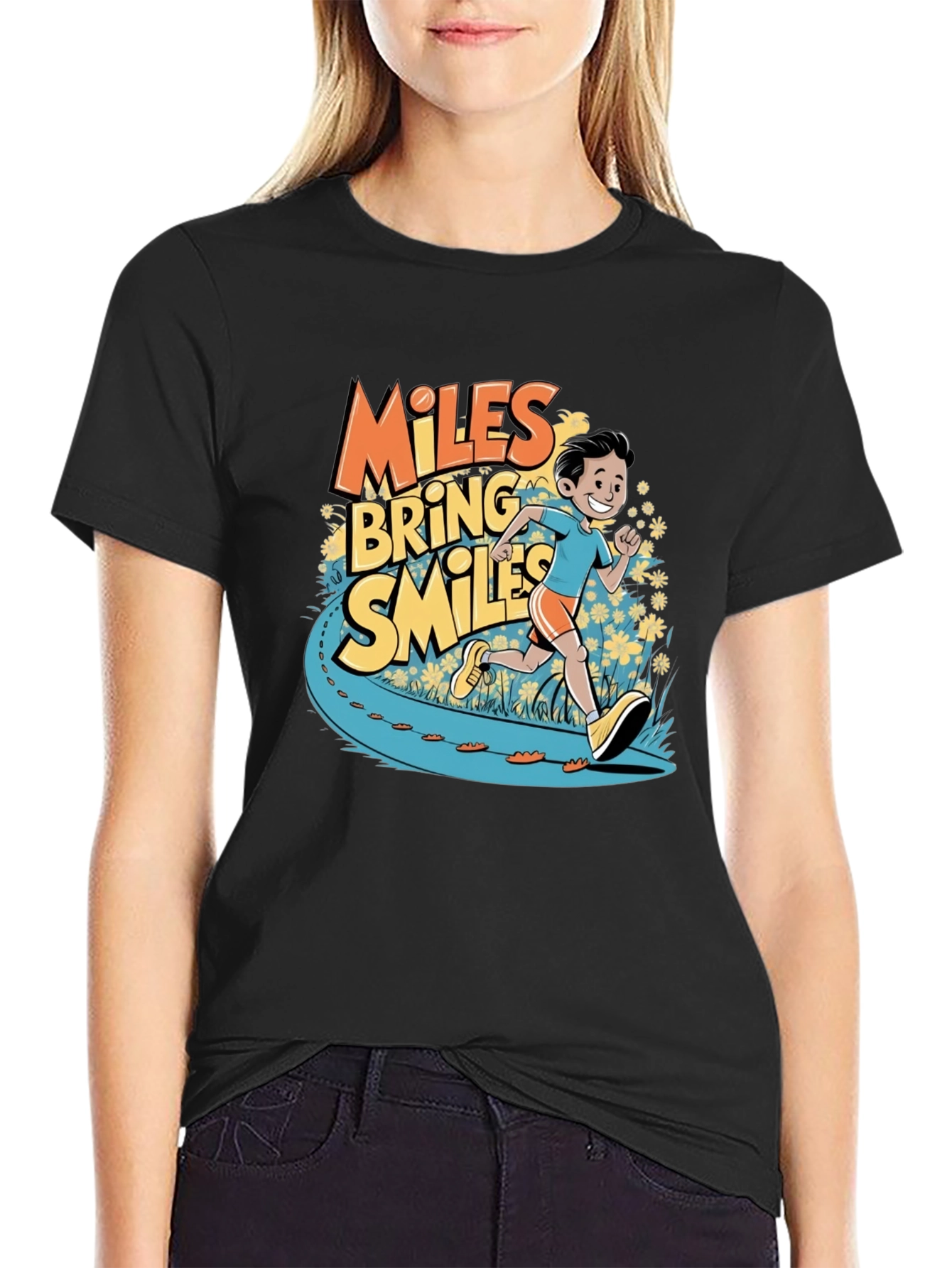 Miles Bring Smiles Graphic T-Shirt