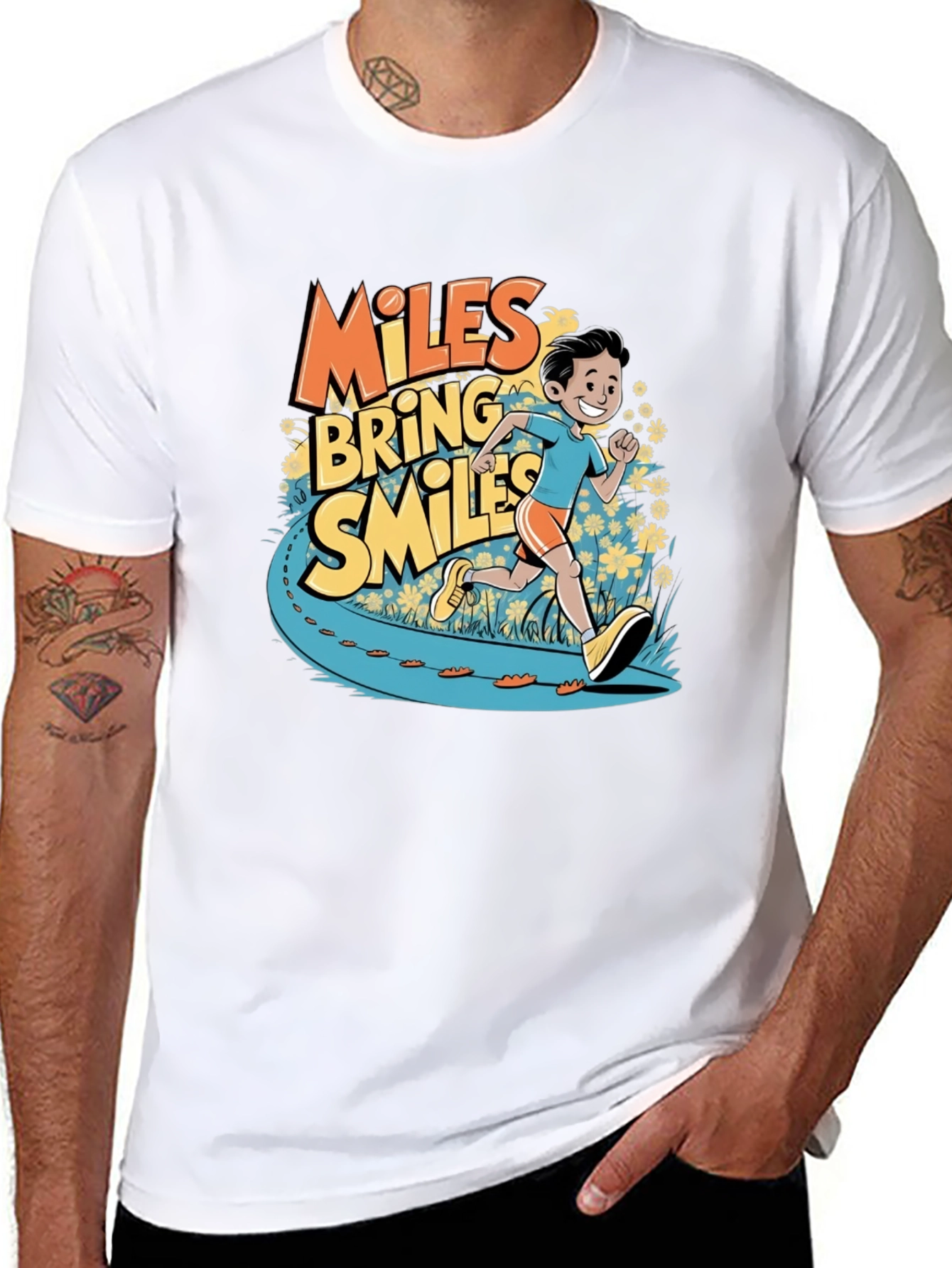 Miles Bring Smiles Graphic T-Shirt
