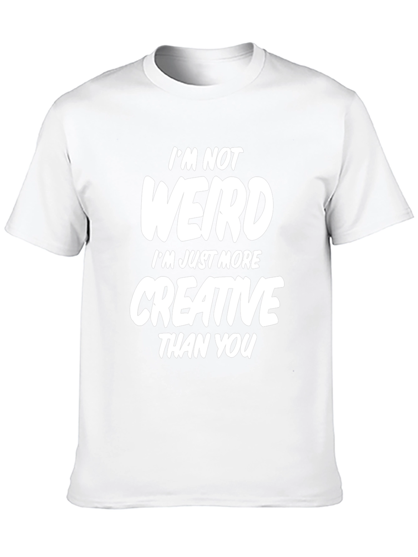 Funny Creative Statement Black T-Shirt