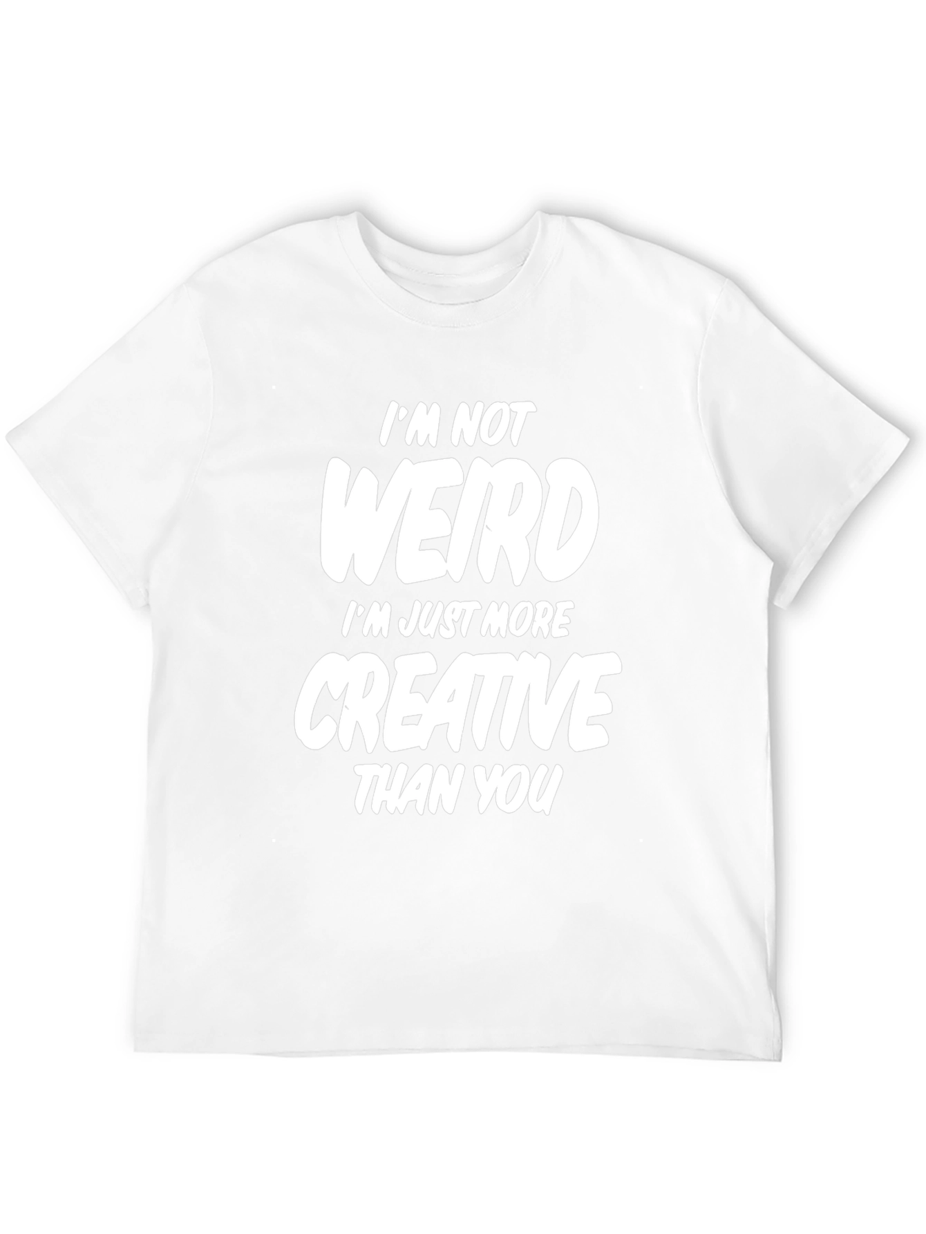 Funny Creative Statement Black T-Shirt