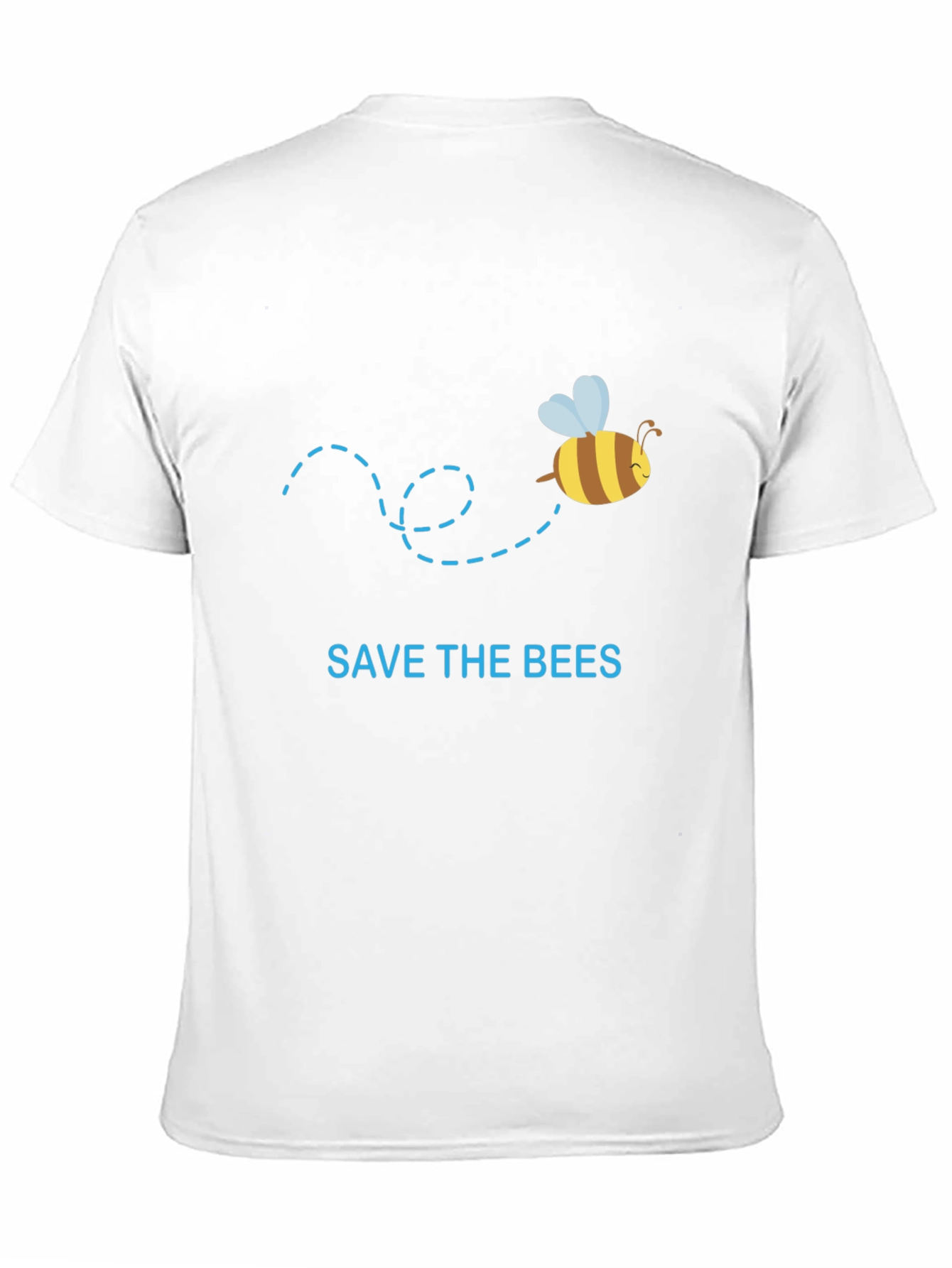 Save the Bees Graphic Tee - Black Cotton T-Shirt