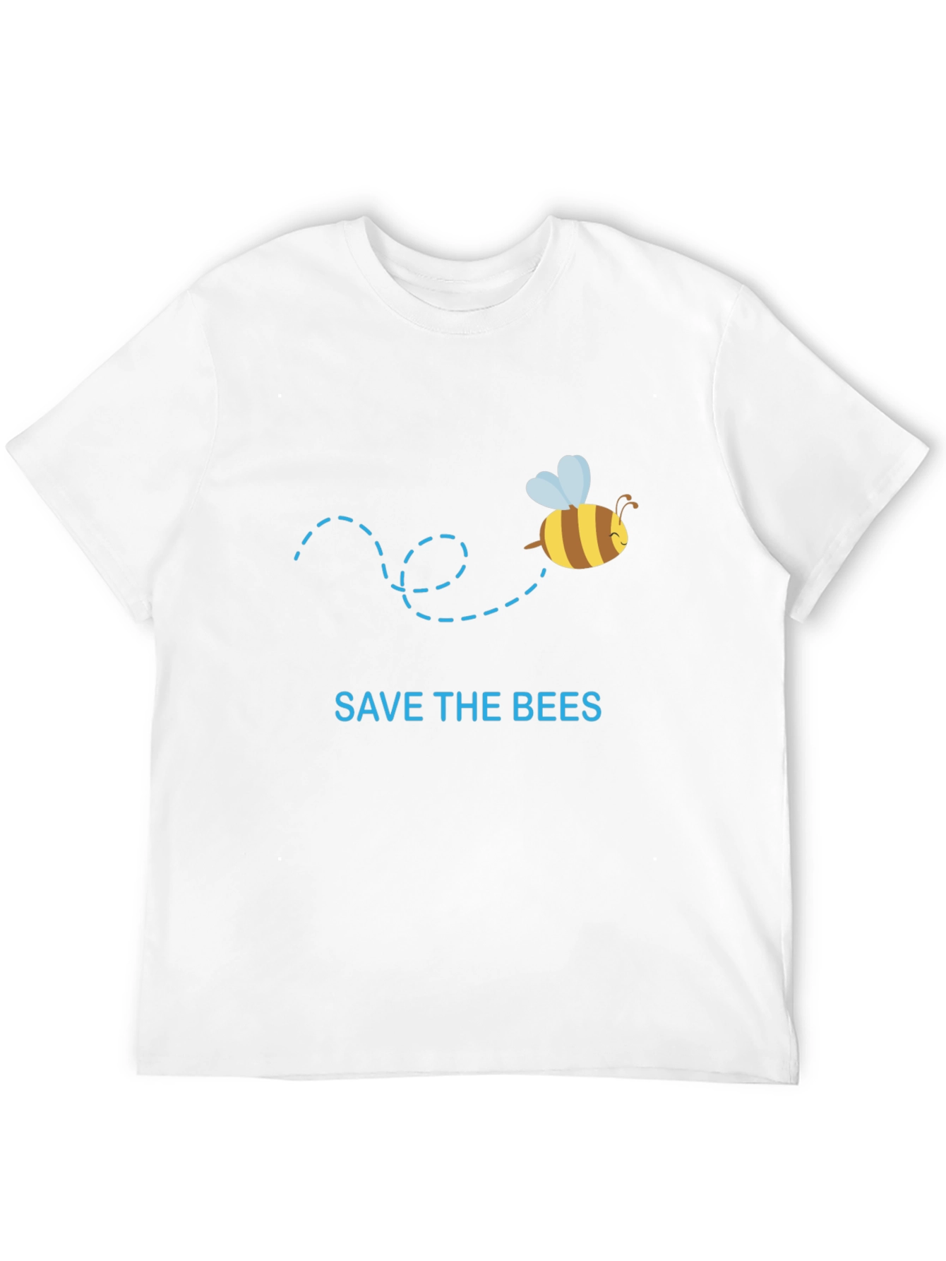 Save the Bees Graphic Tee - Black Cotton T-Shirt