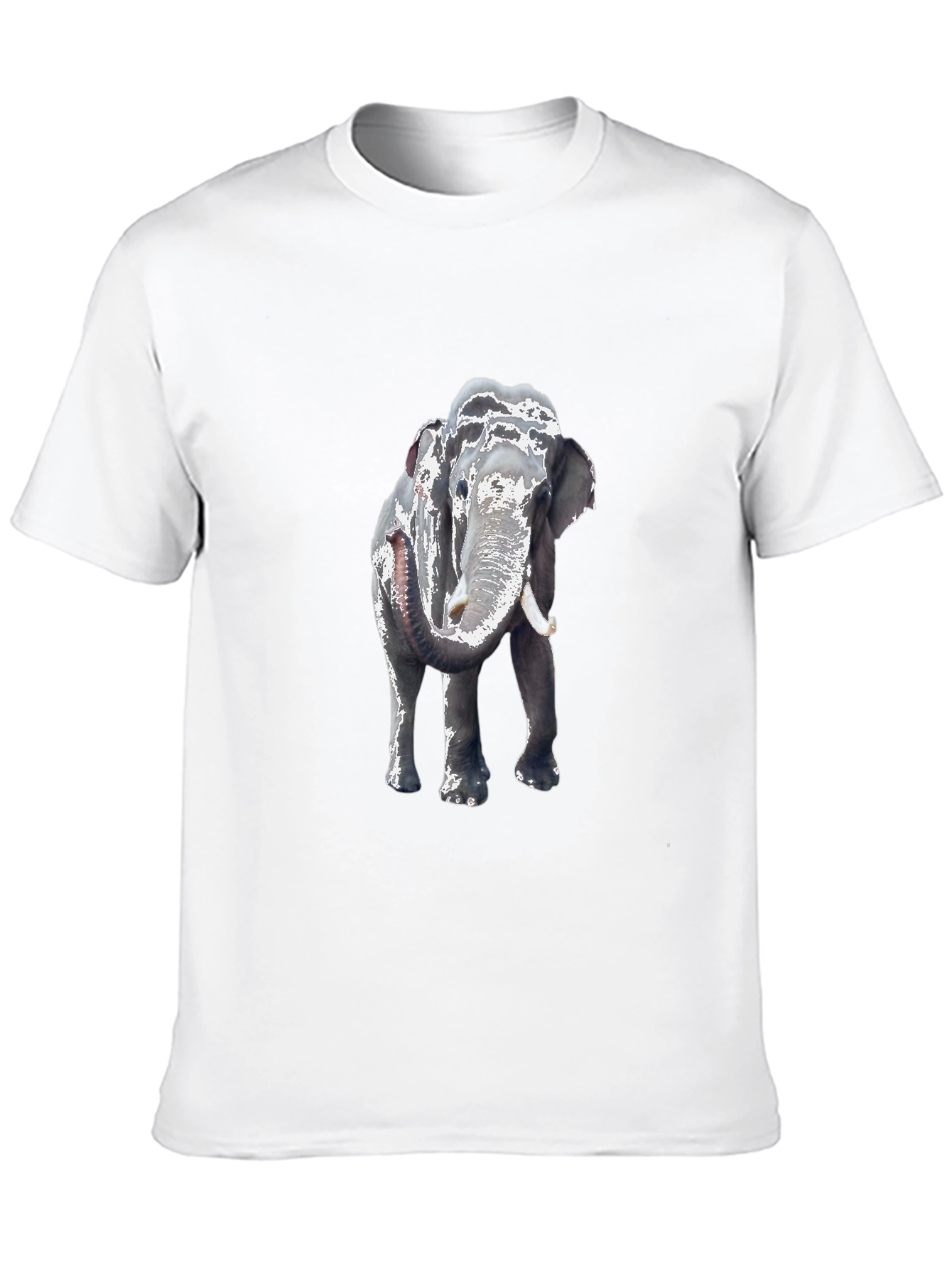 Elephant Graphic Tee - Classic Black Cotton