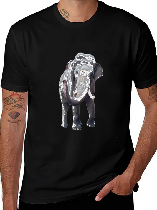 Elephant Graphic Tee - Classic Black Cotton