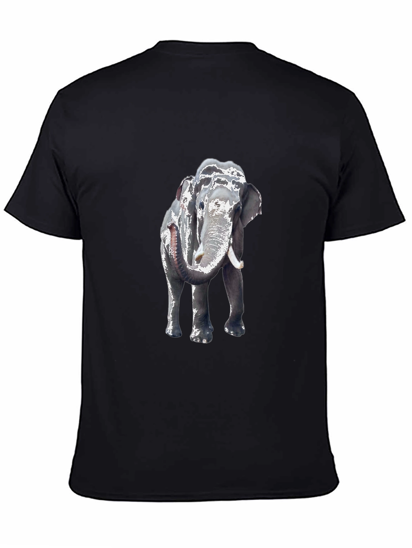 Elephant Graphic Tee - Classic Black Cotton